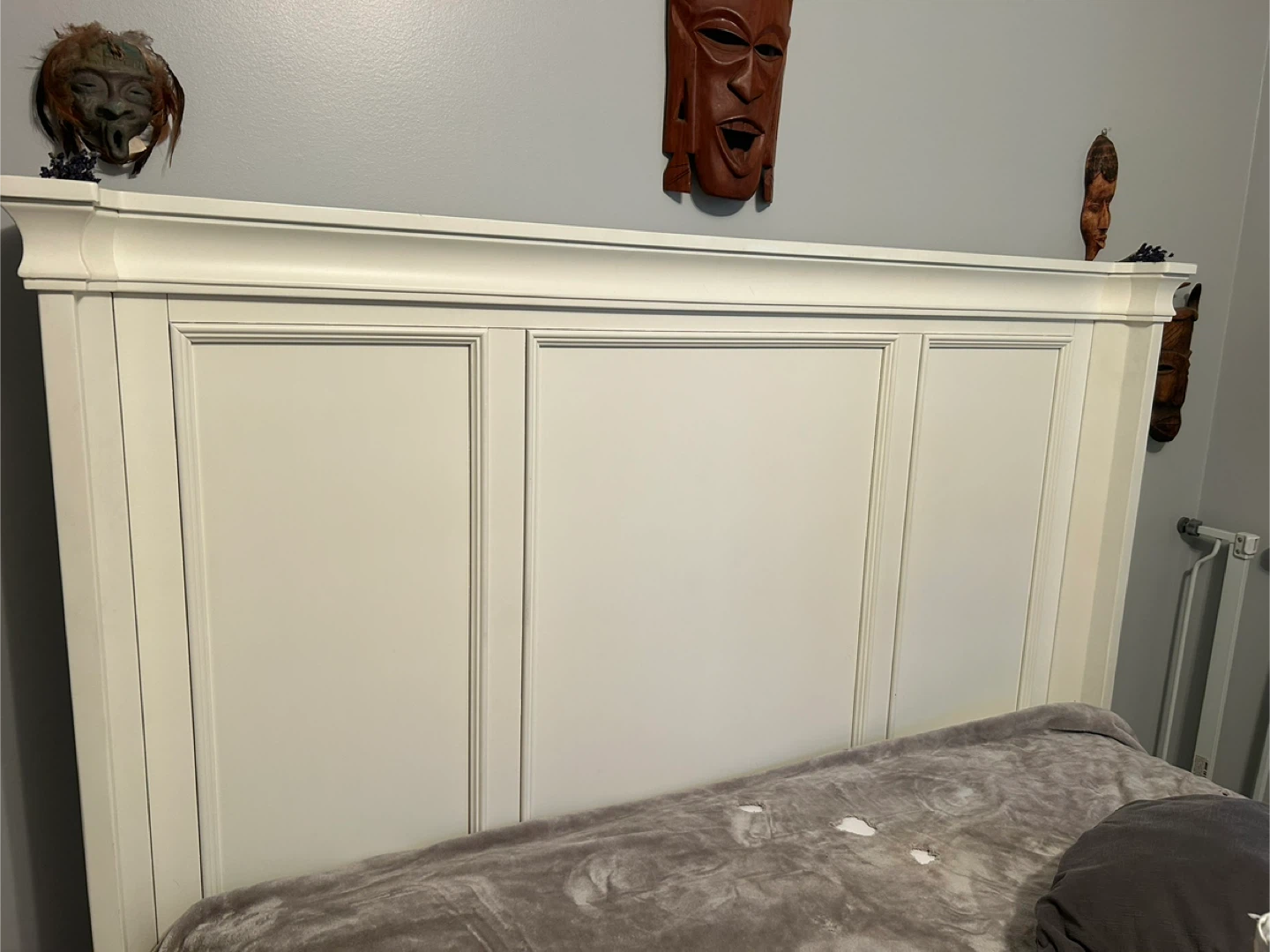 White Panel Headboard only - photo 3