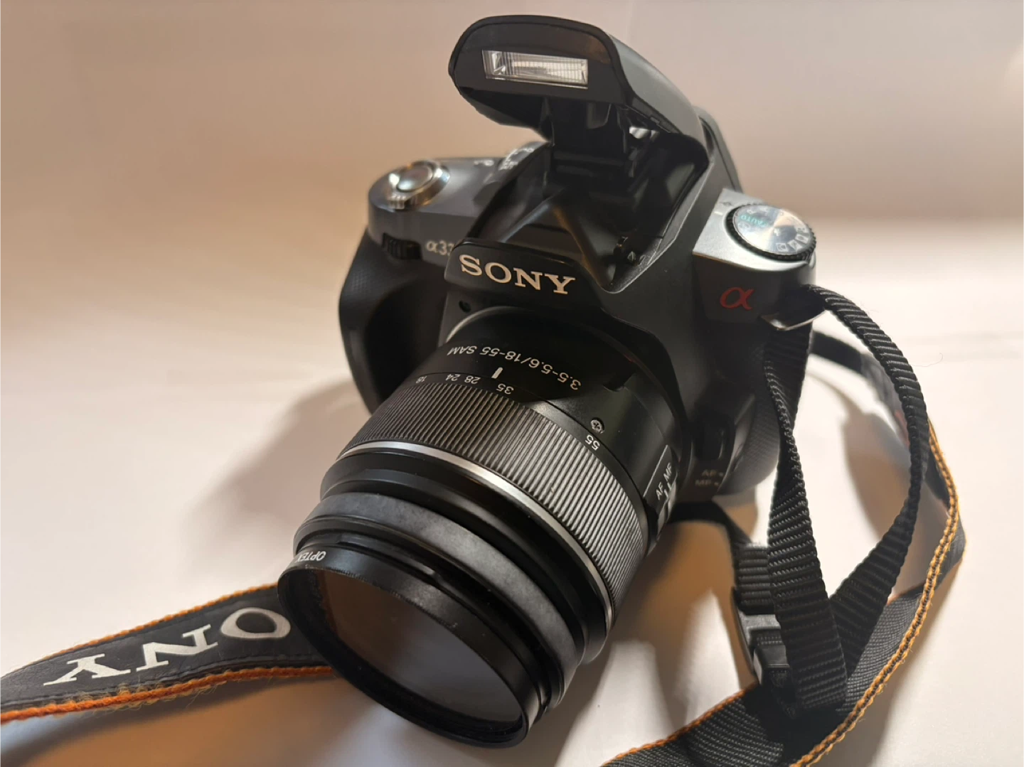 Sony Alpha DSLR Camera with 18-55mm Lens