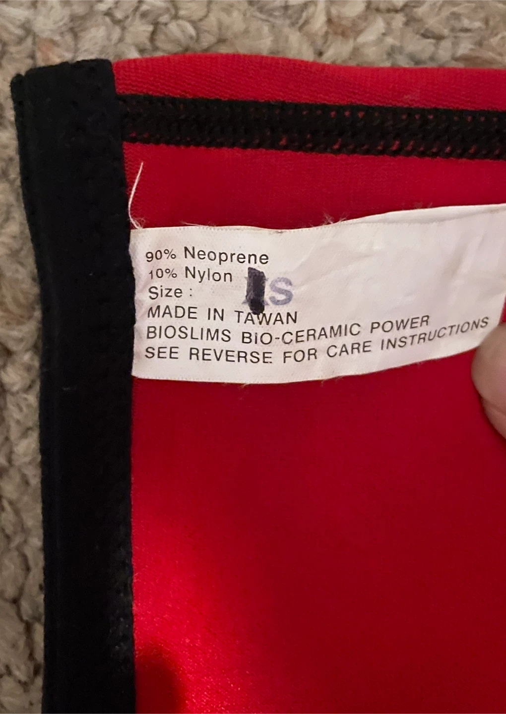Bio-Slms Bio-Ceramic Power Red Neoprene & Nylon Shorts Size S - photo 2