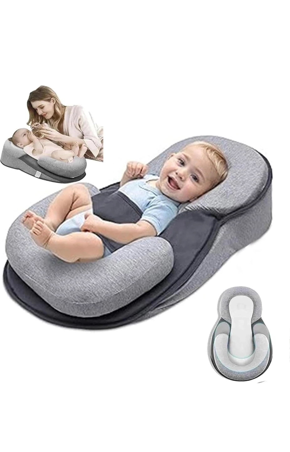 Grey Baby Lounger