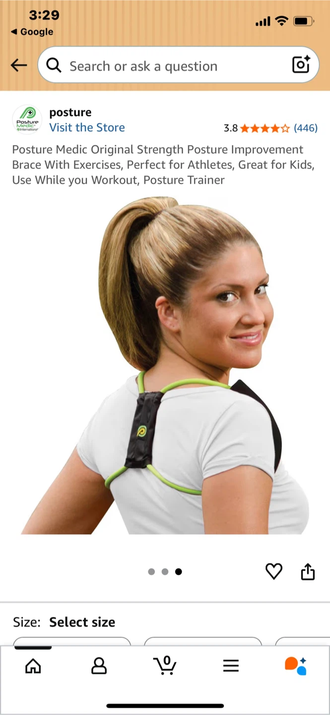 Posture Medic Original Strength Posture Improvement Brace - photo 2