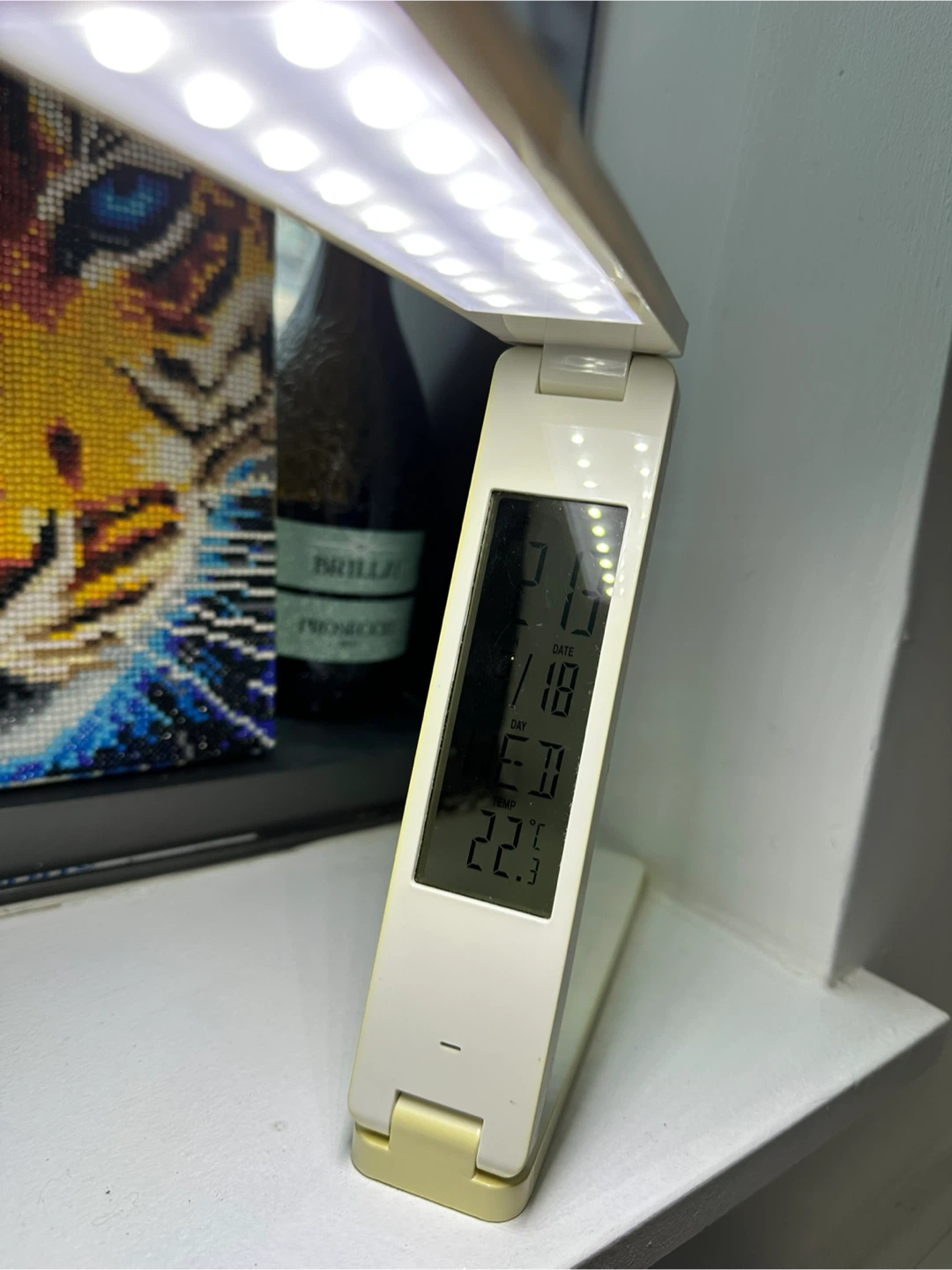 Portable LED Desk Lamp (Clock and Thermometer) - photo 2
