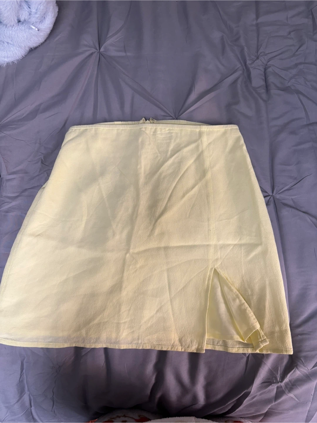 Aritzia Yellow A-Line Skirt
