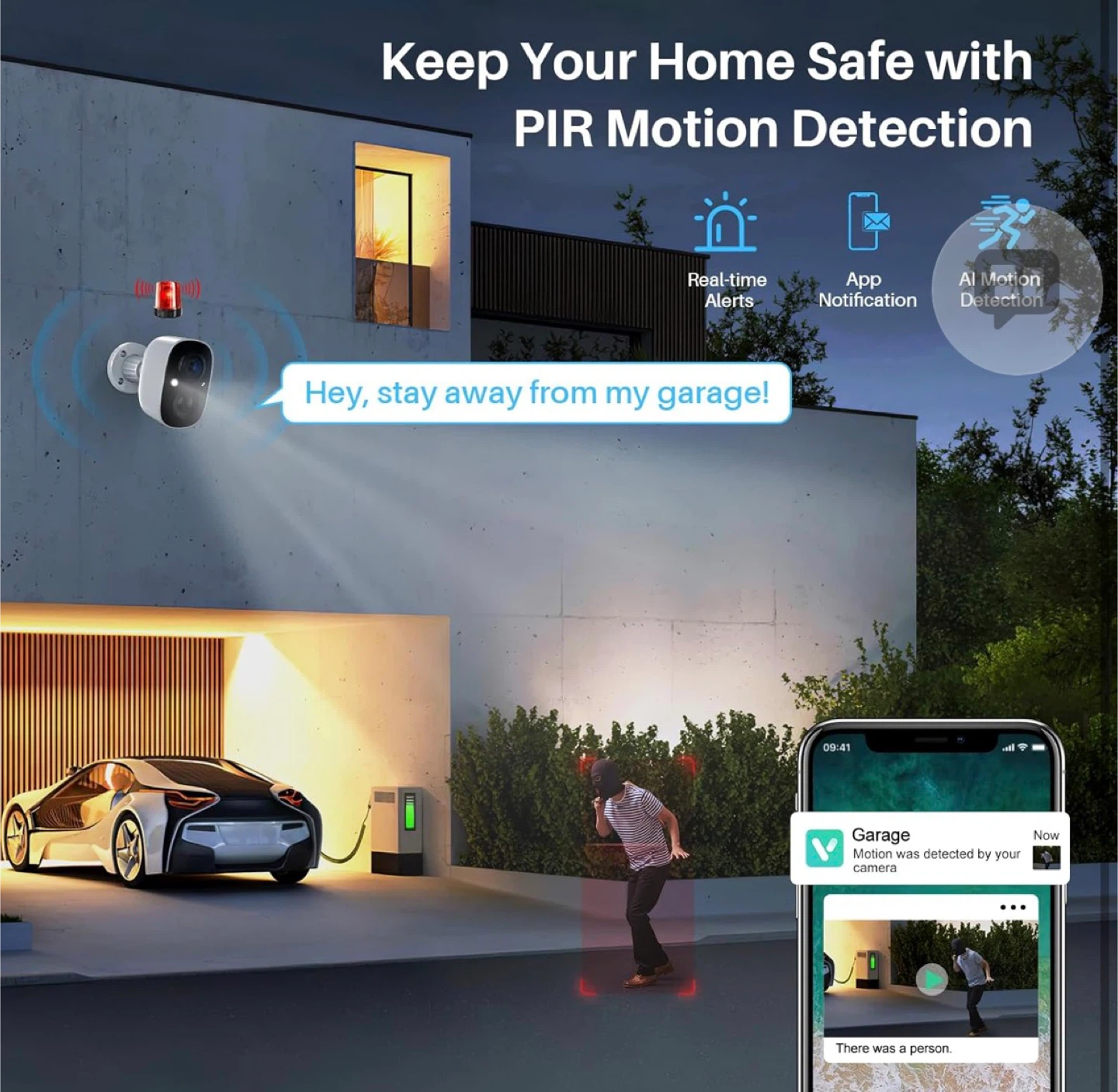 Wireless Security Camera with 2K HD Color Night Vision - photo 3