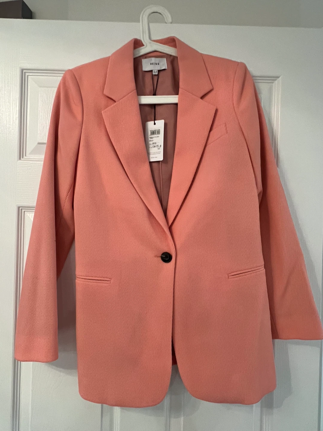 Reiss Phoenix Tailored Jacket - Apricot