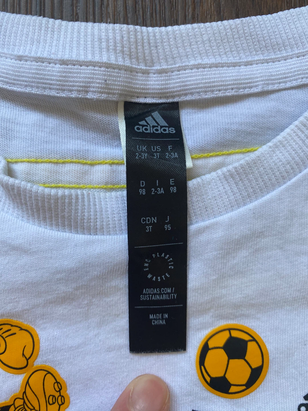 Adidas x Disney Mickey Mouse T-Shirt White Size 3T - photo 3