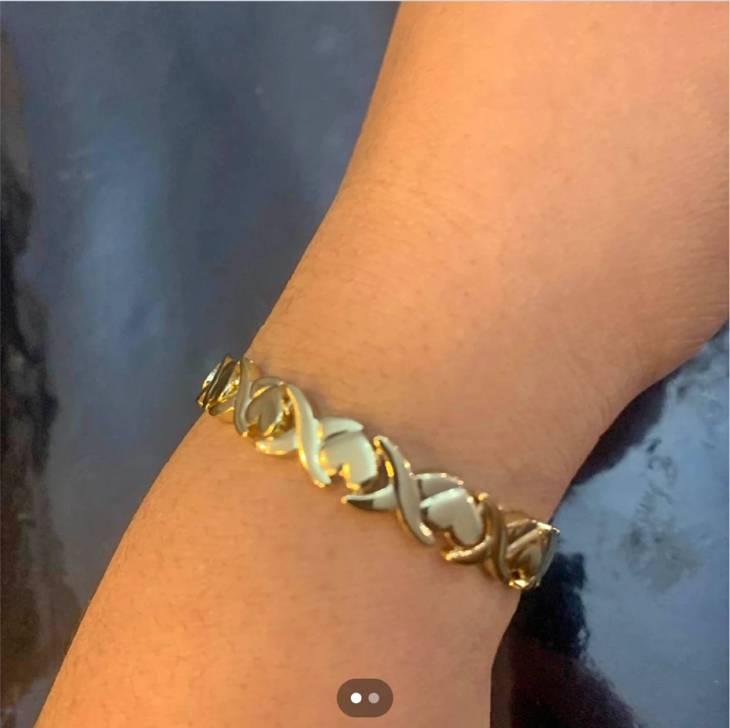 Linda brazalete de oto laminado