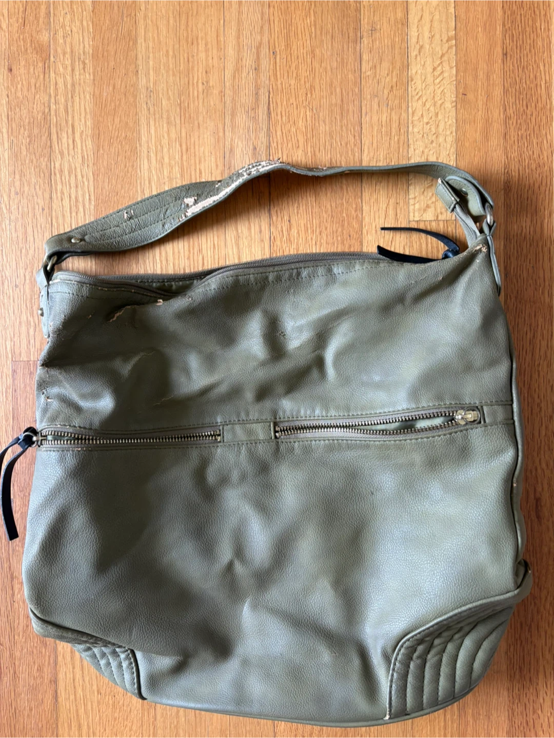 Olive Green Hobo Handbag