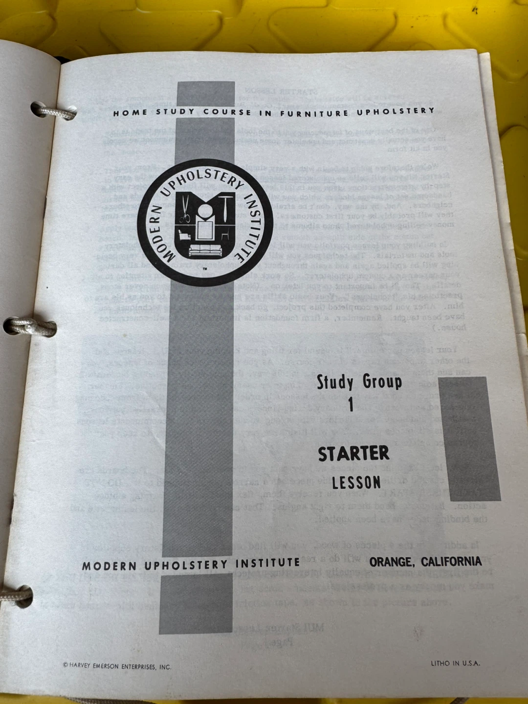 Vinyl Repair & Refinishing Manual and Upholstery Course Books - photo 4