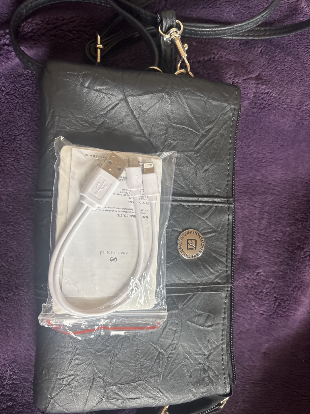 Mountain Stone Women's Purse & Charger
