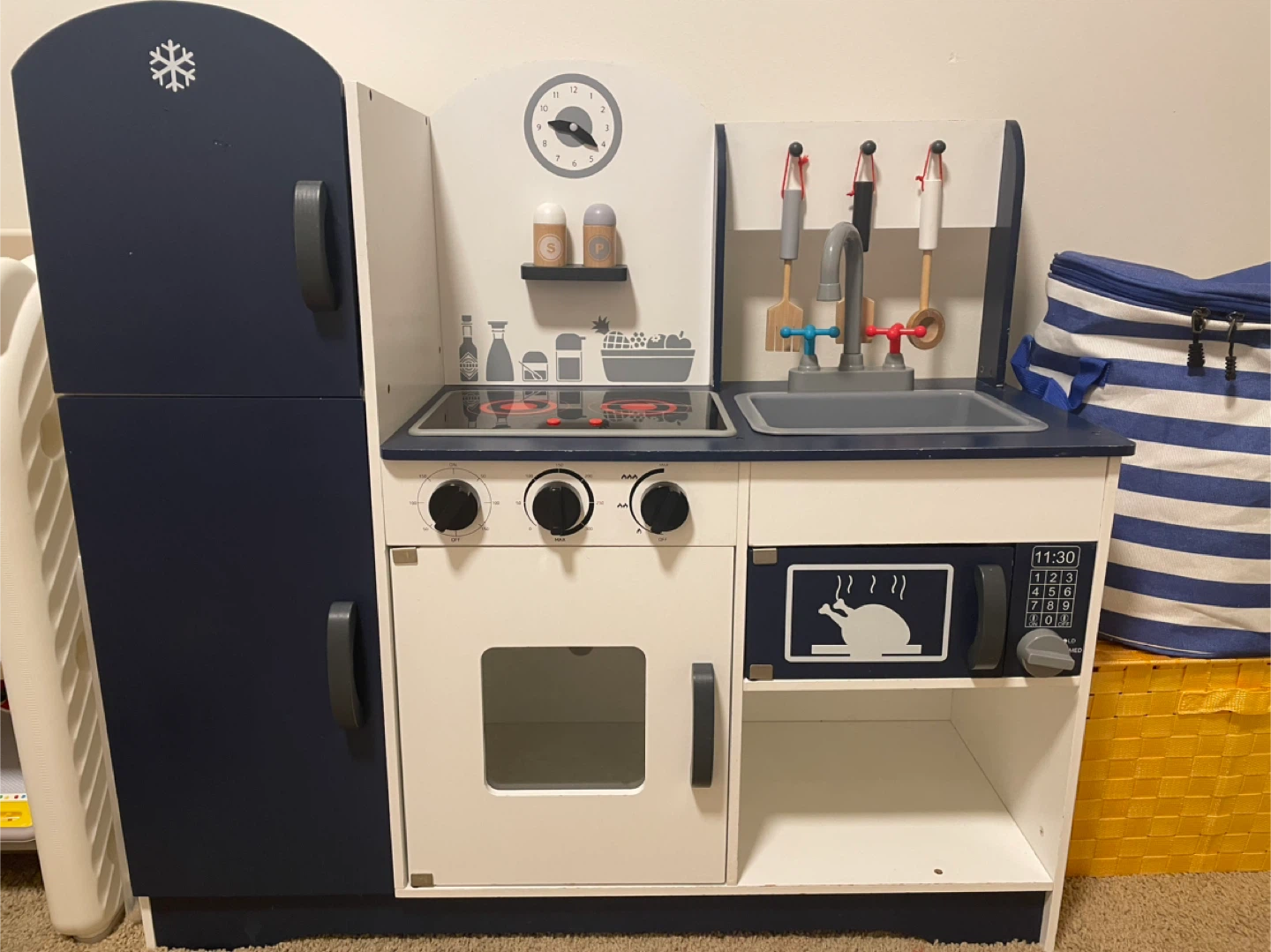 Wooden Kitchen pretend play set