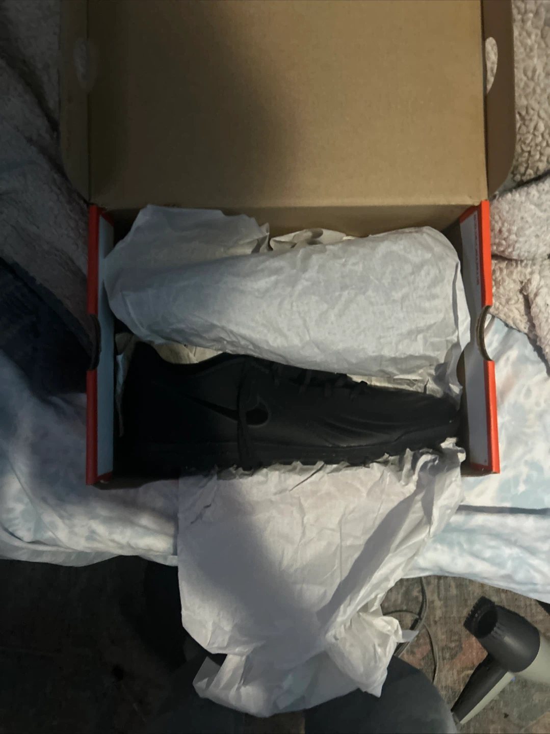 Nike Black Soccer Cleats in Box - photo 3