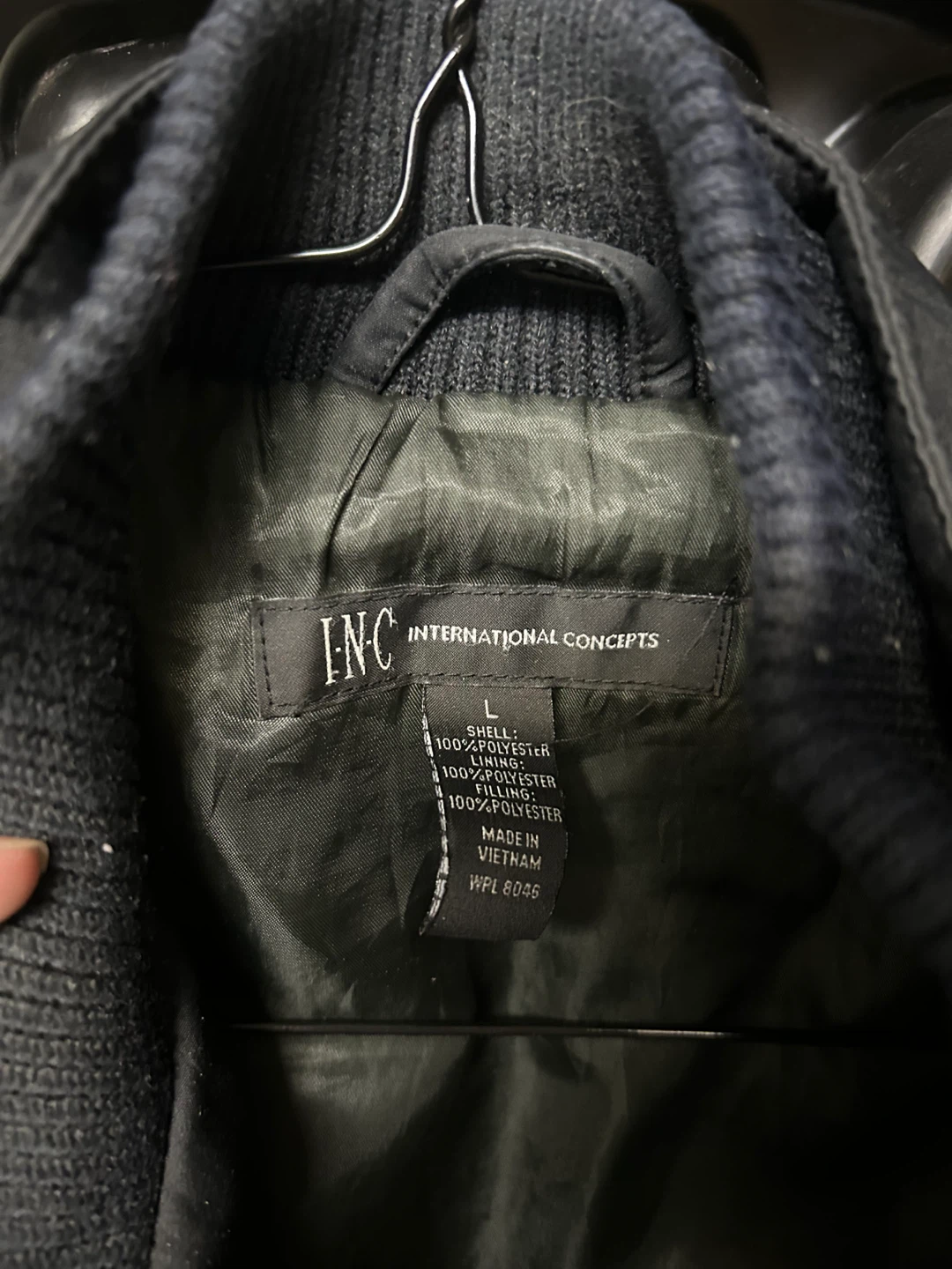 INC International Concepts Men's Black Bomber Jacket - photo 2