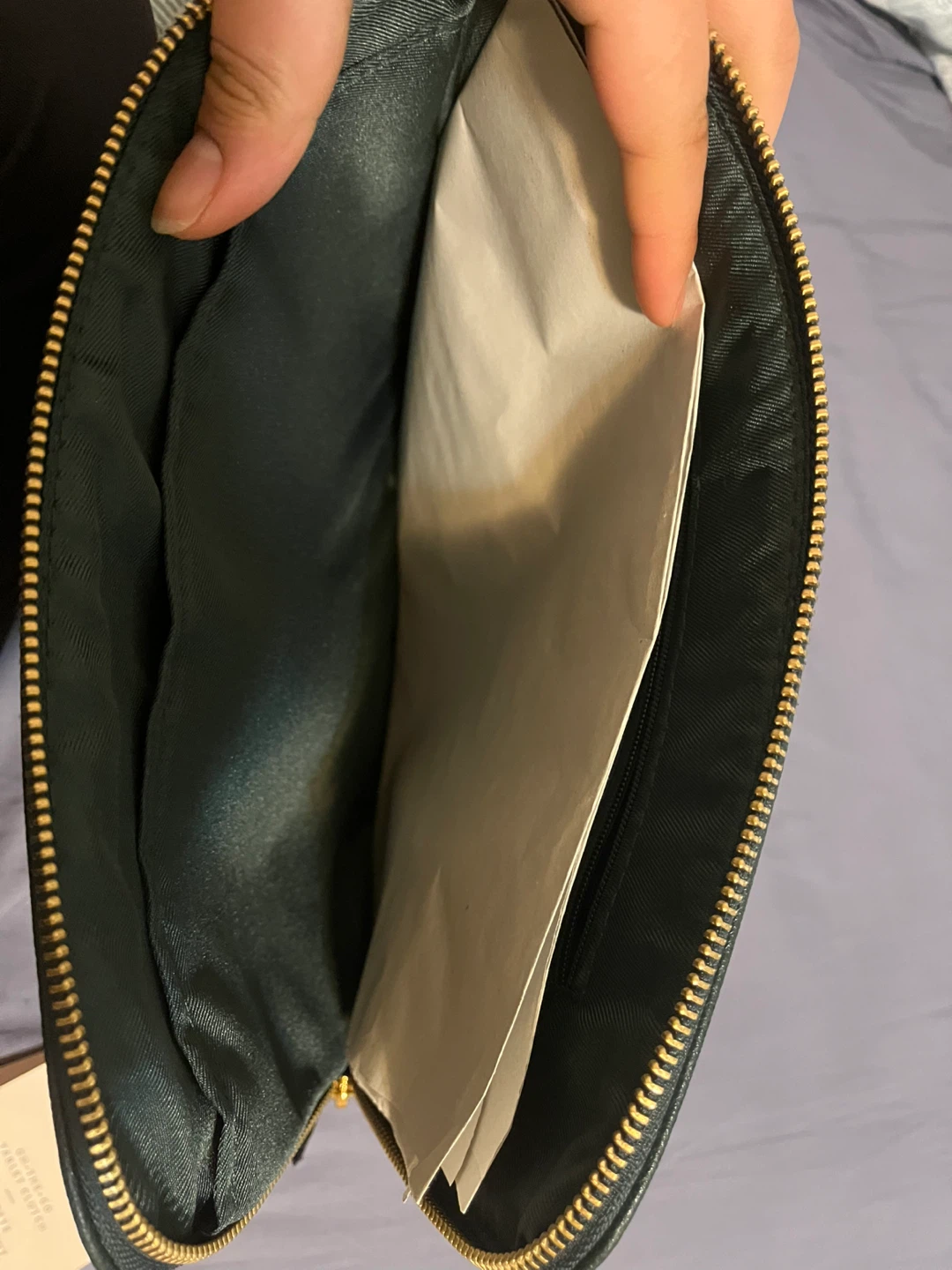 Love & Lore Green Leather "The Go-To" Tablet Clutch - photo 3