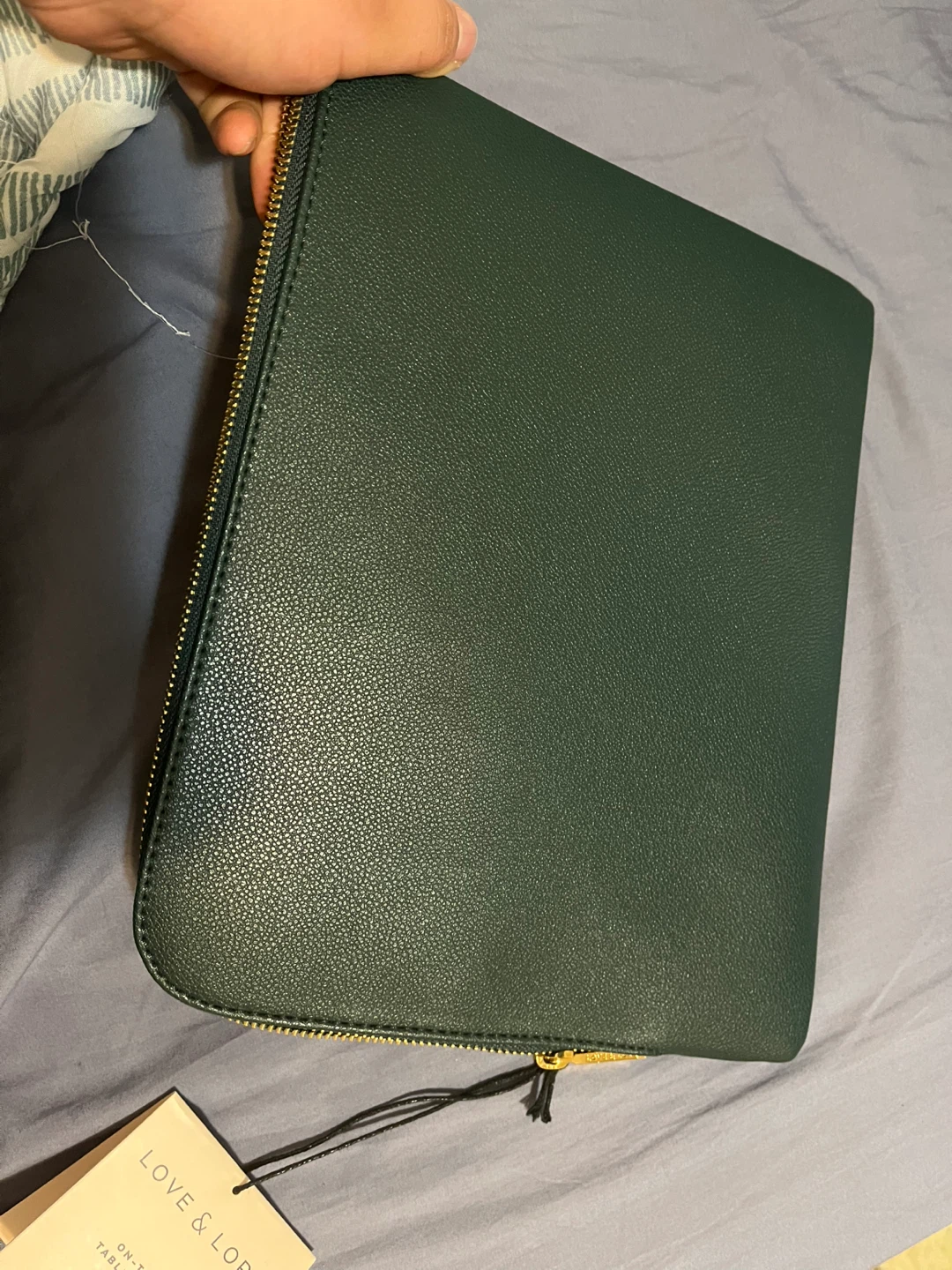 Love & Lore Green Leather "The Go-To" Tablet Clutch - photo 4