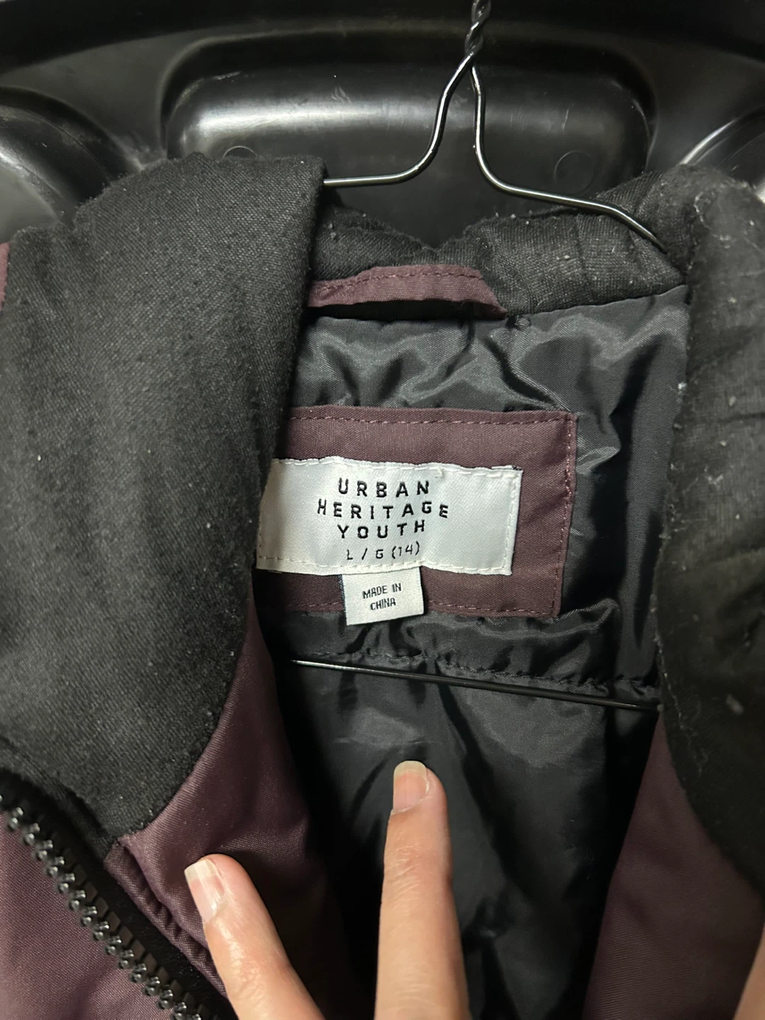 Urban Heritage Youth Jacket - Burgundy, Size L/G (14) - photo 2