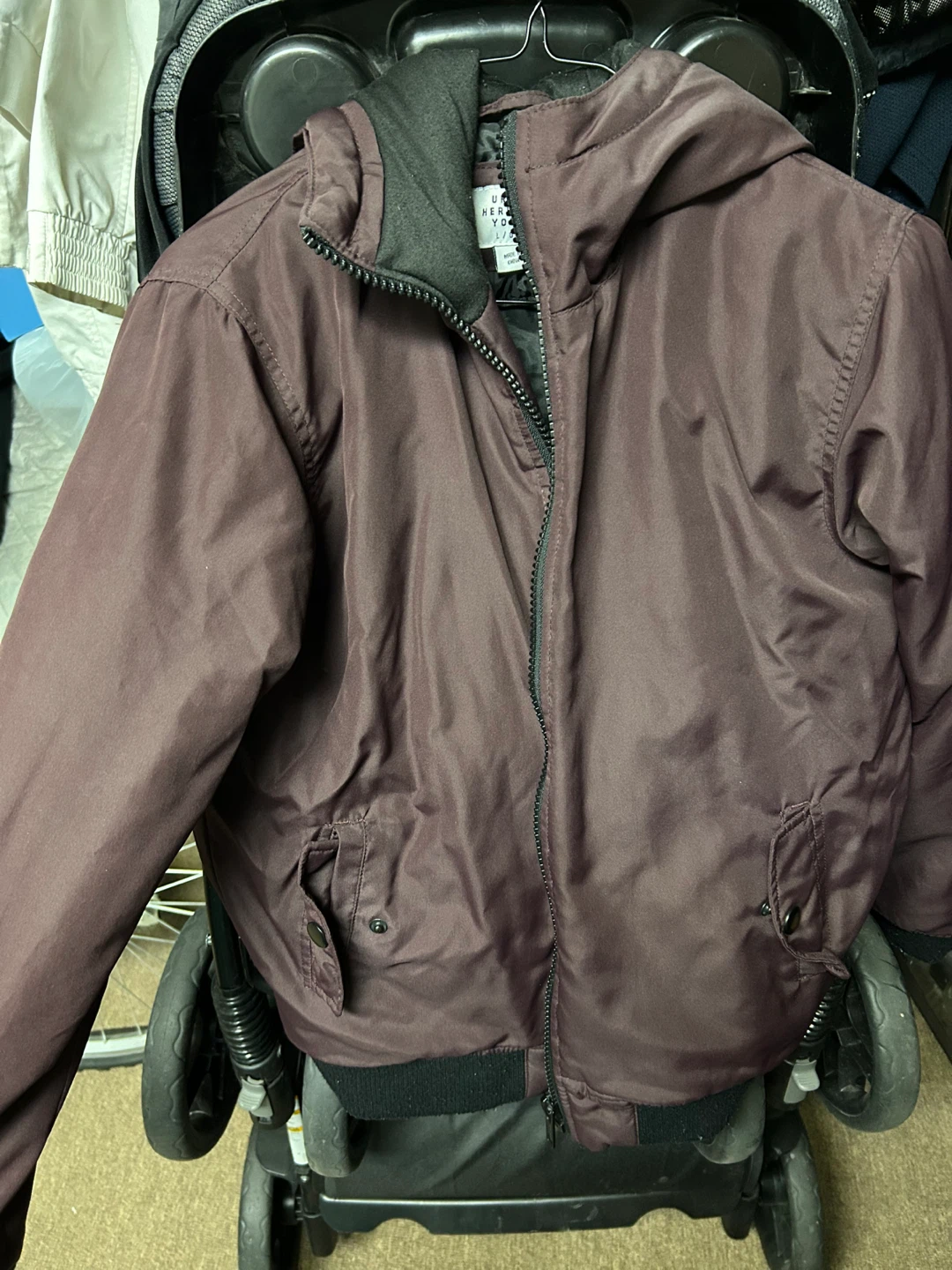 Urban Heritage Youth Jacket - Burgundy, Size L/G (14)