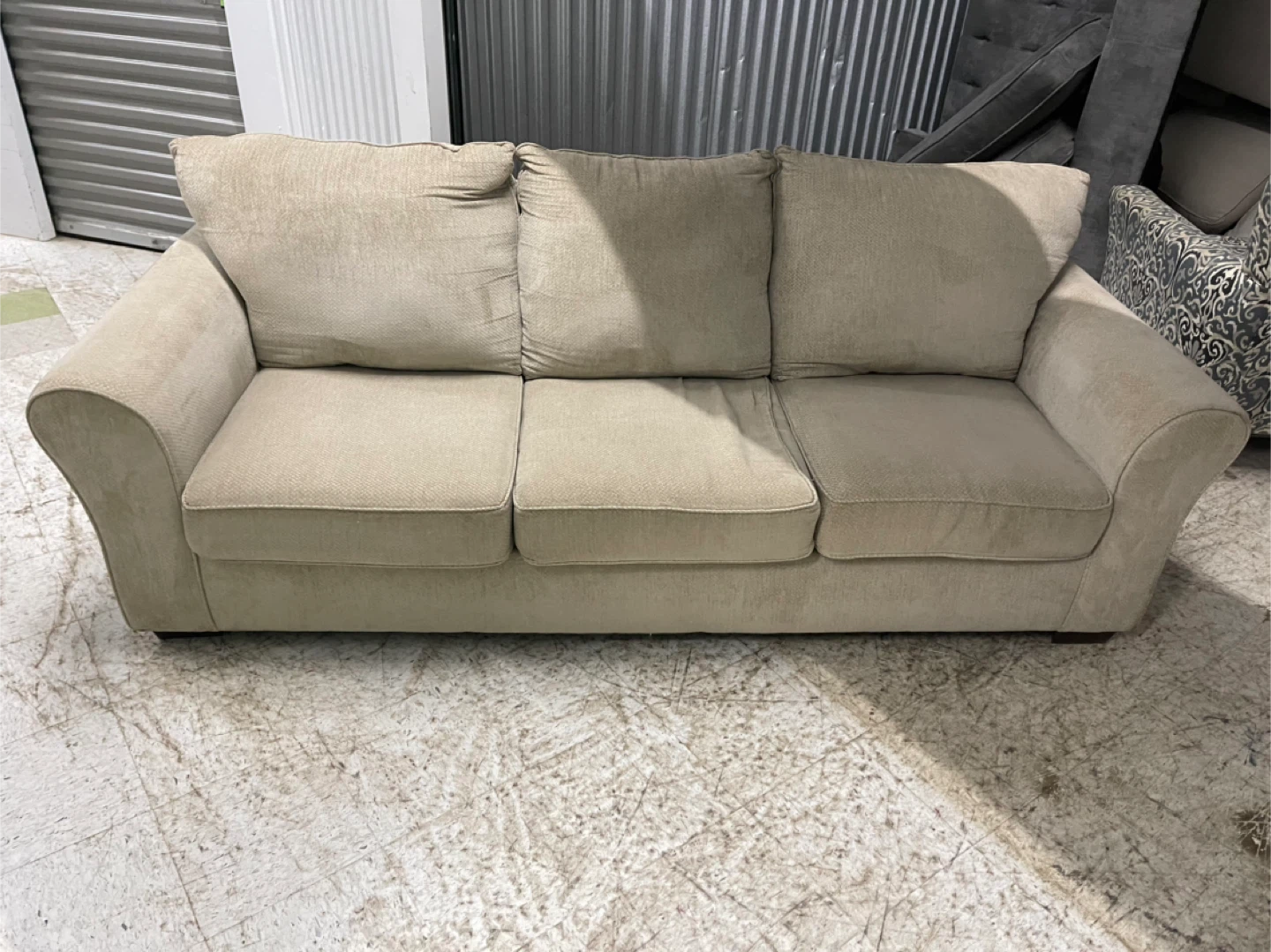 Tan Fabric Sofa