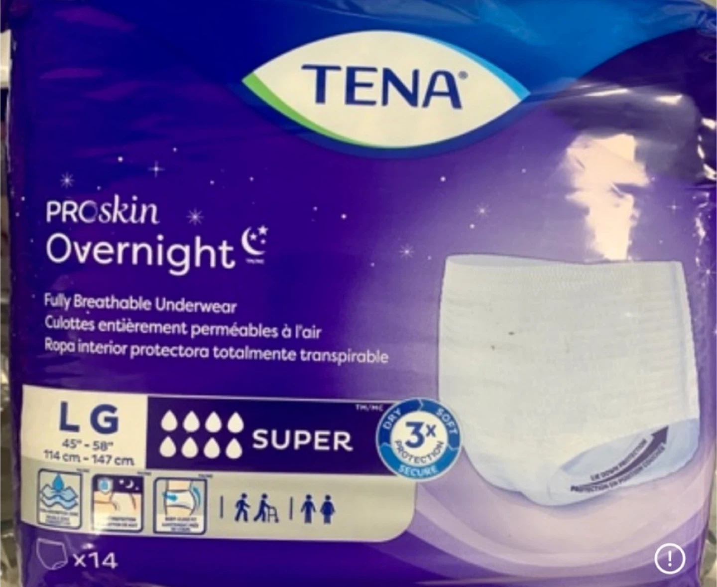 TENA ProSkin Overnight Underwear