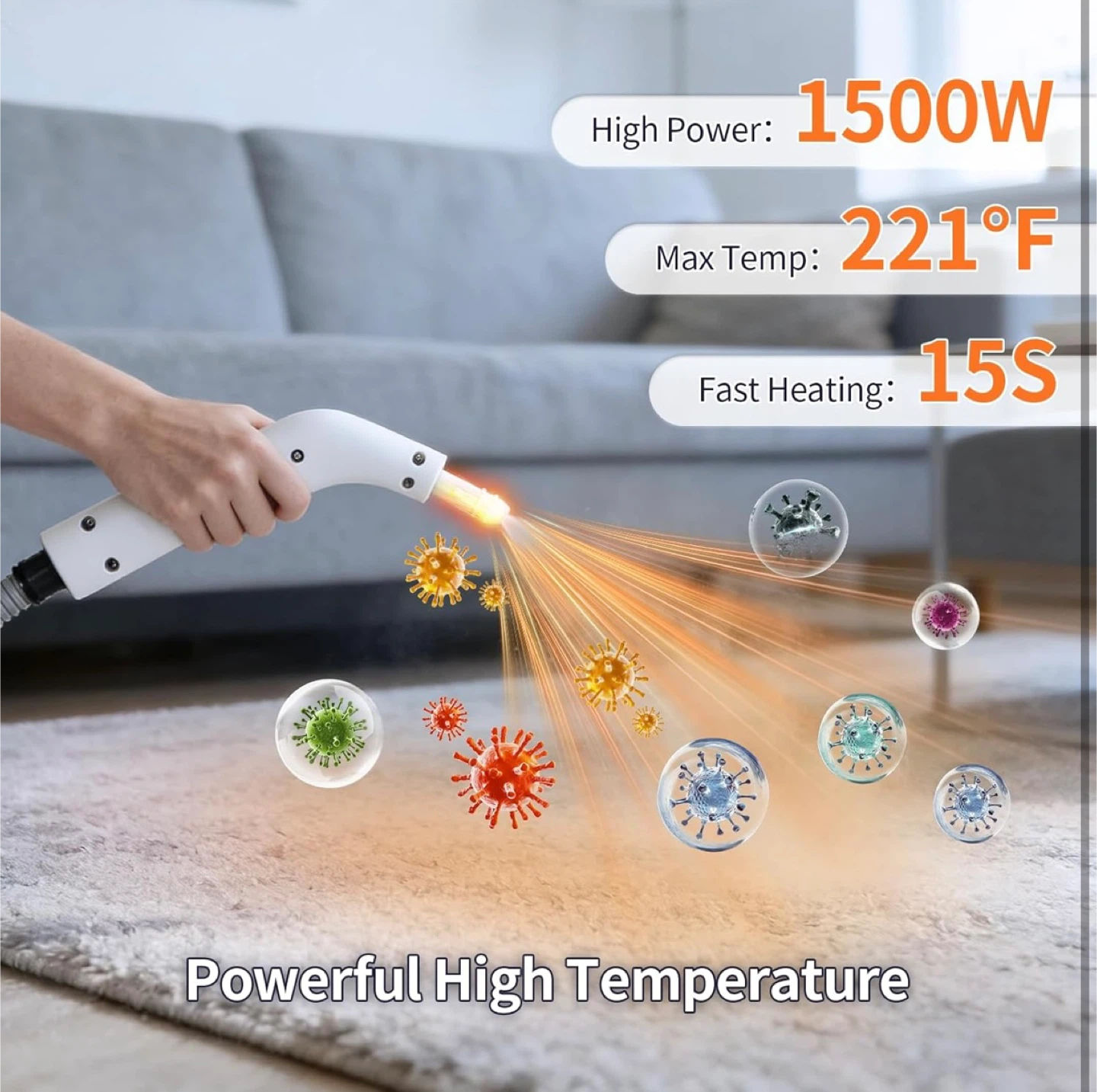 GourragePro 9in1 High Pressure Portable Handheld Steam Cleaner - photo 5