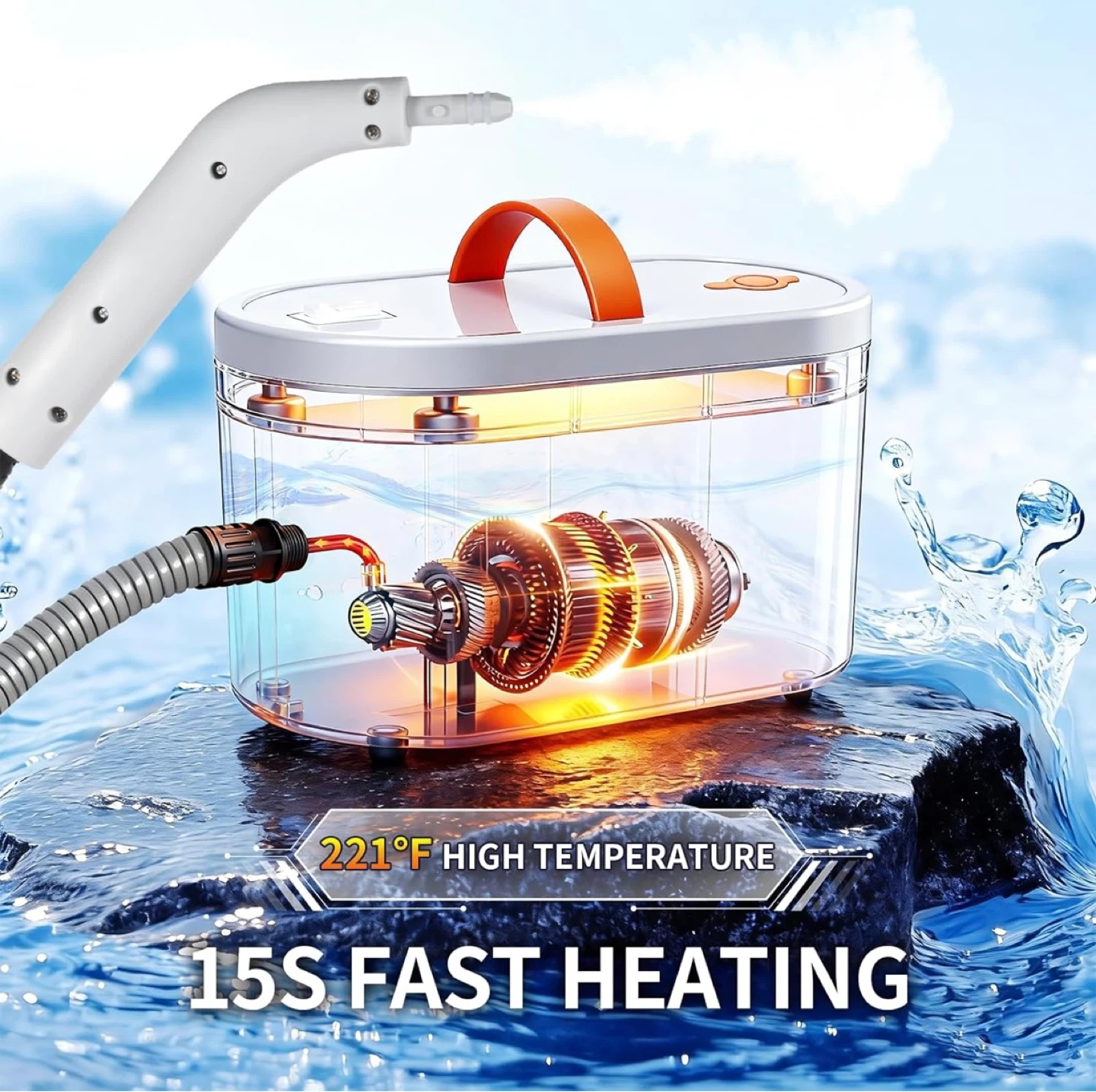 GourragePro 9in1 High Pressure Portable Handheld Steam Cleaner - photo 2
