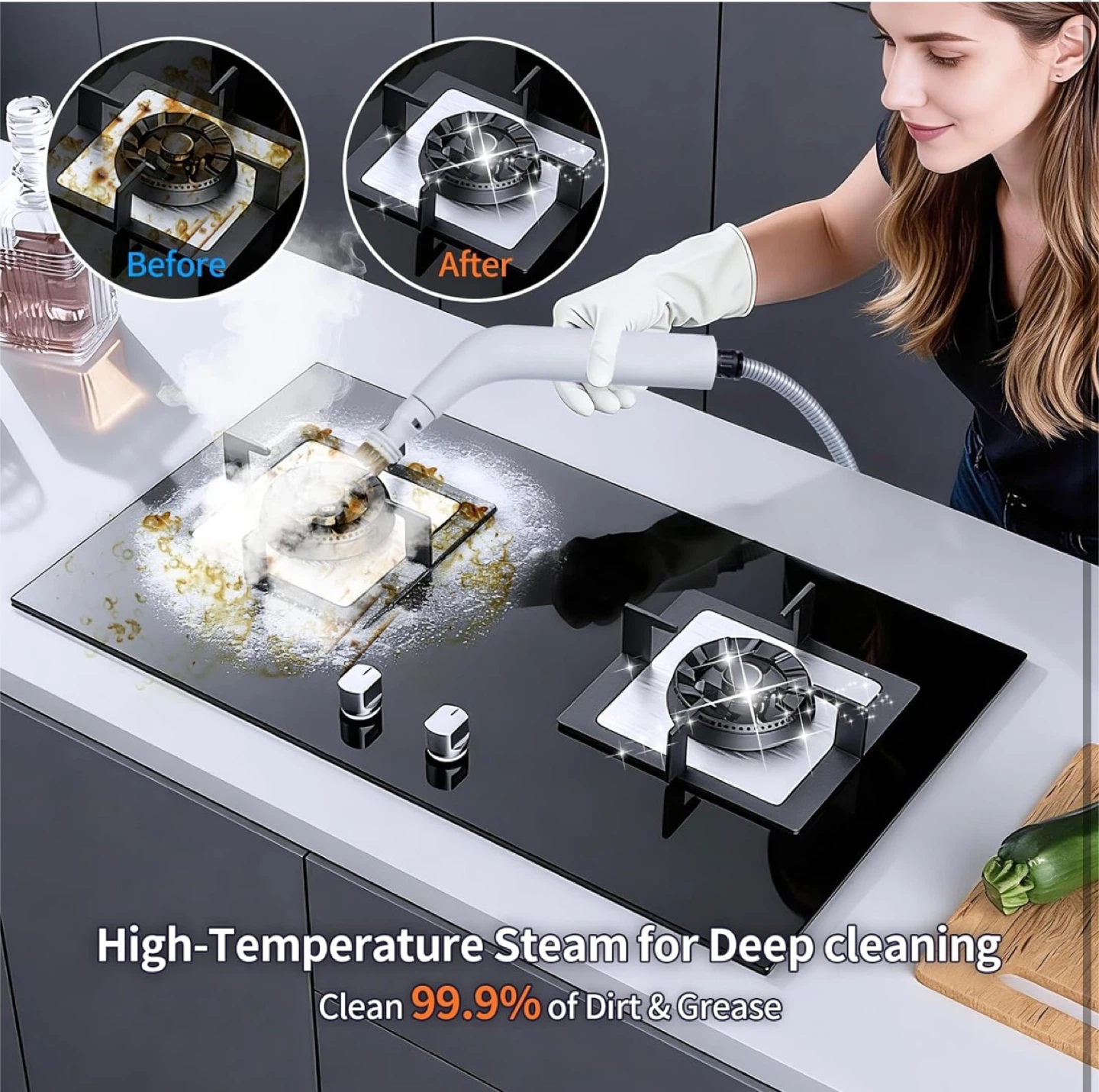 GourragePro 9in1 High Pressure Portable Handheld Steam Cleaner - photo 3