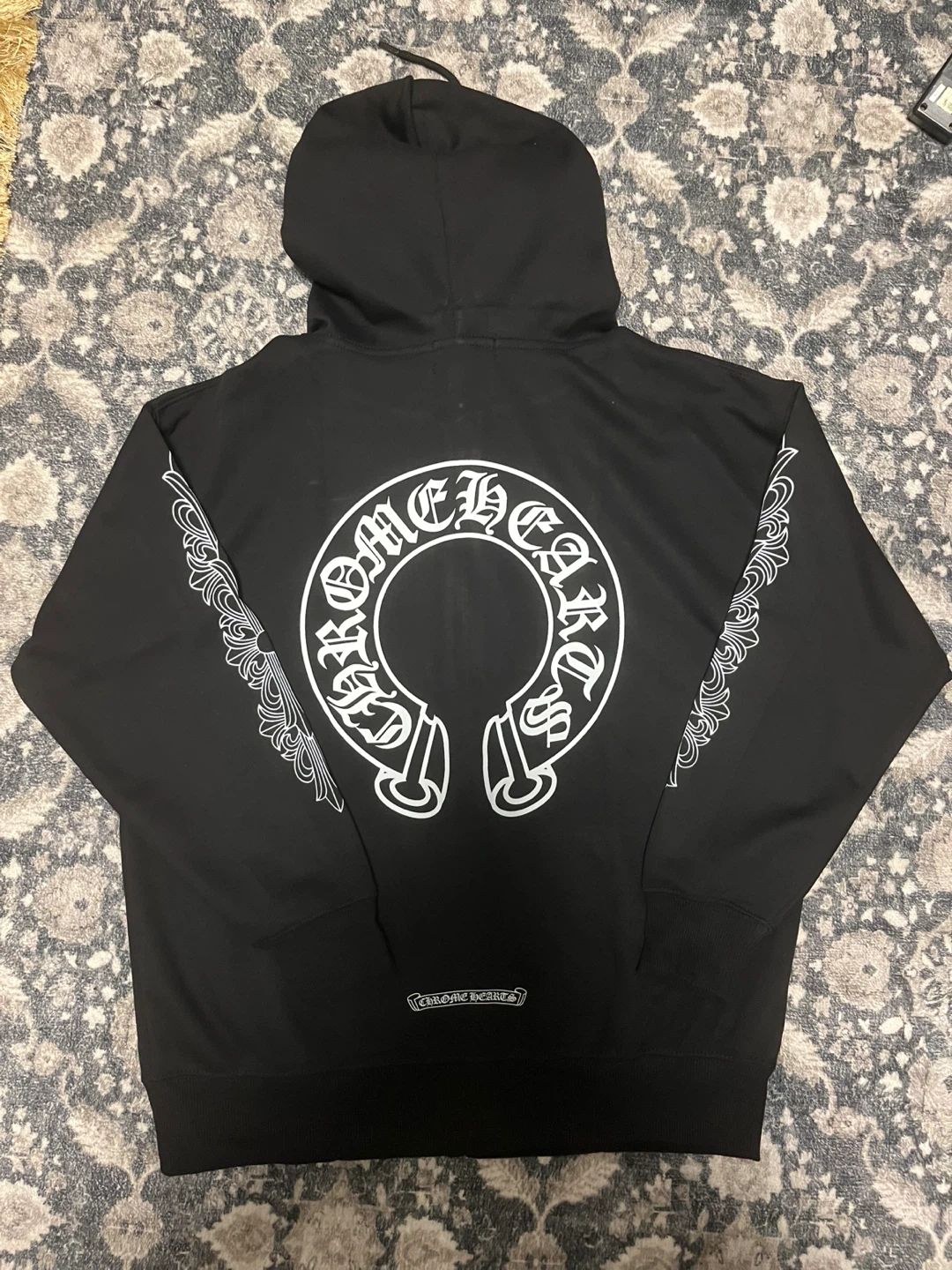 Chrome Hearts Black Zip Up Hoodie - Size M - photo 2