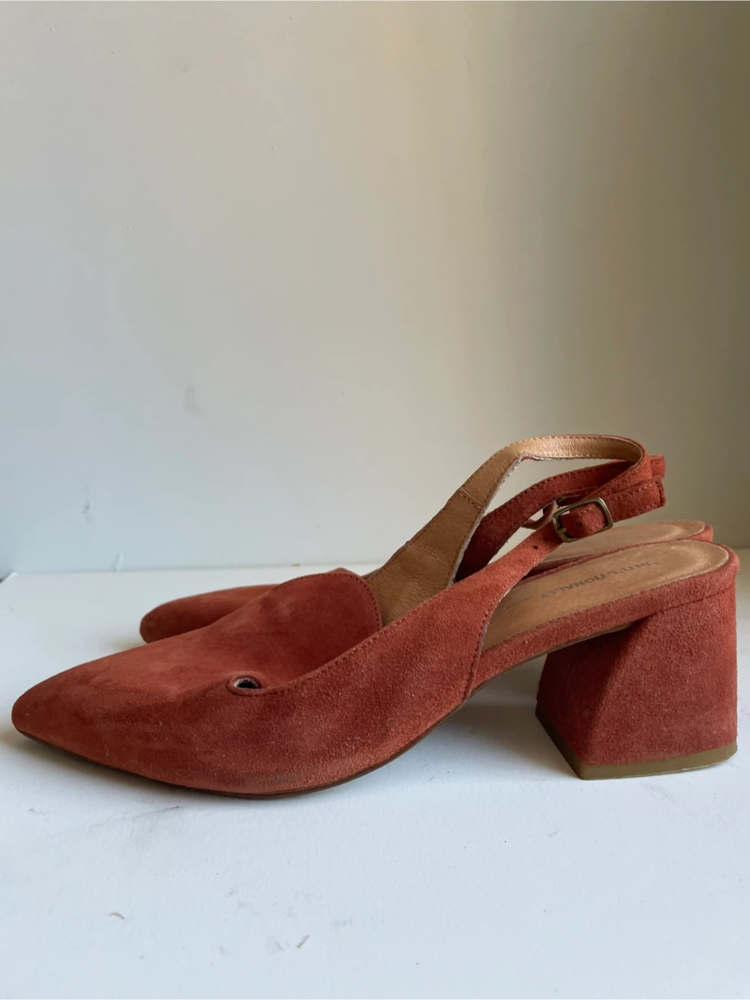 International Concepts Suede Slingback Heels Size 7 - photo 2