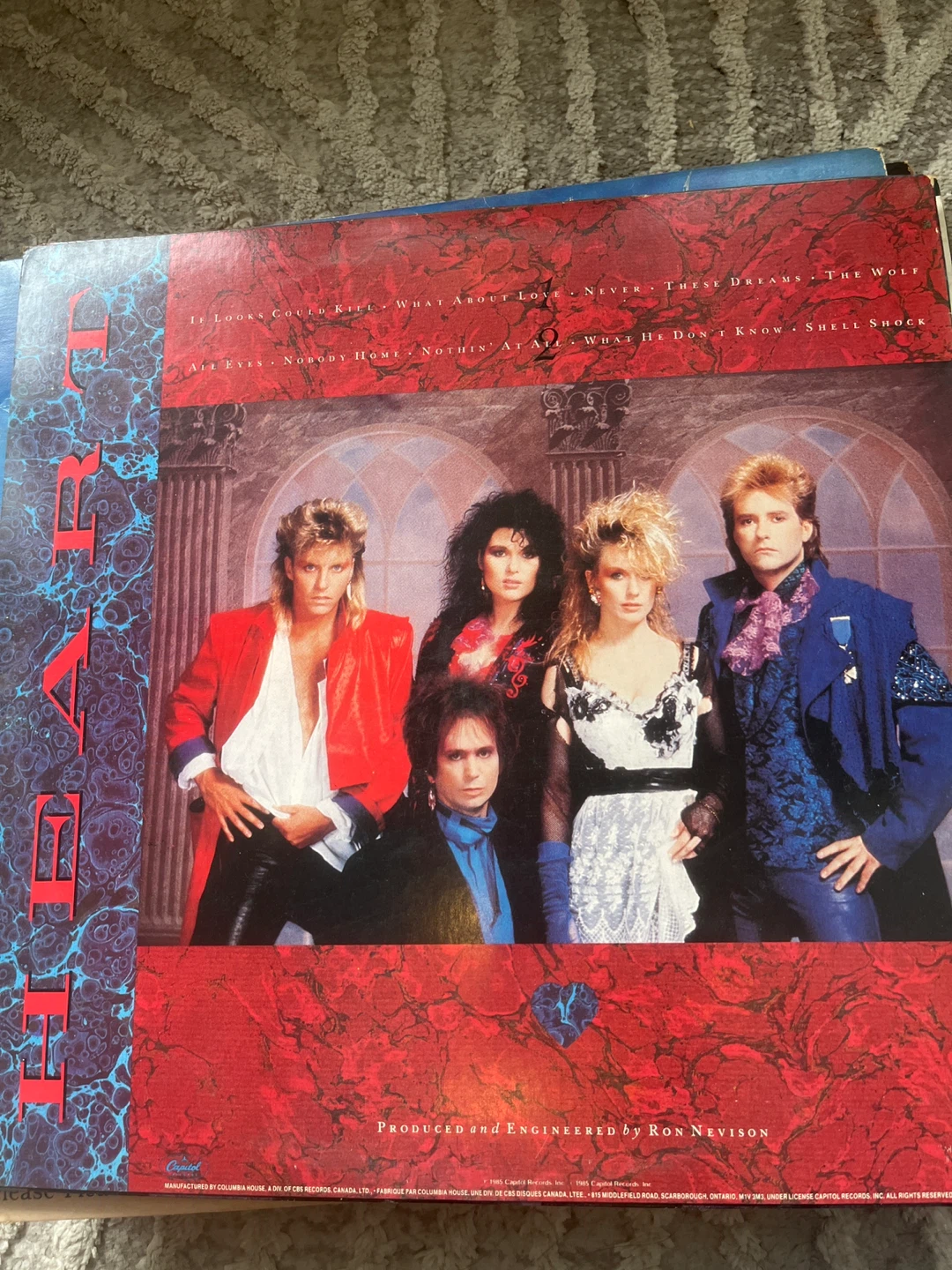 Heart Self-Titled Album Vinyl Record 1985