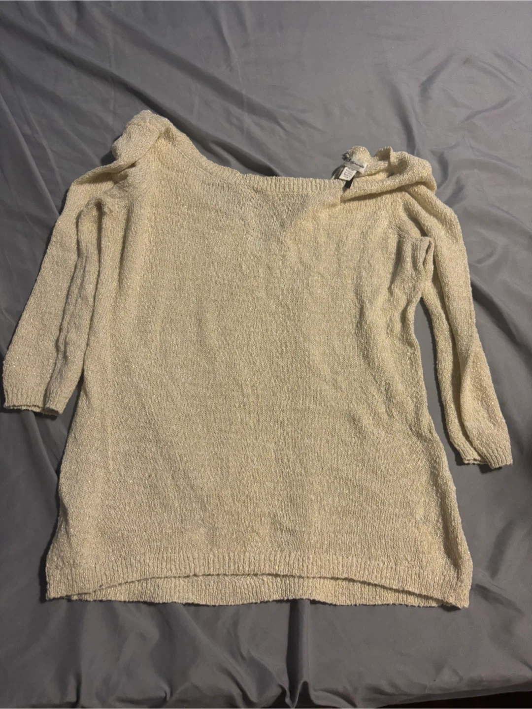 Dynamite Cream Knit Sweater - M