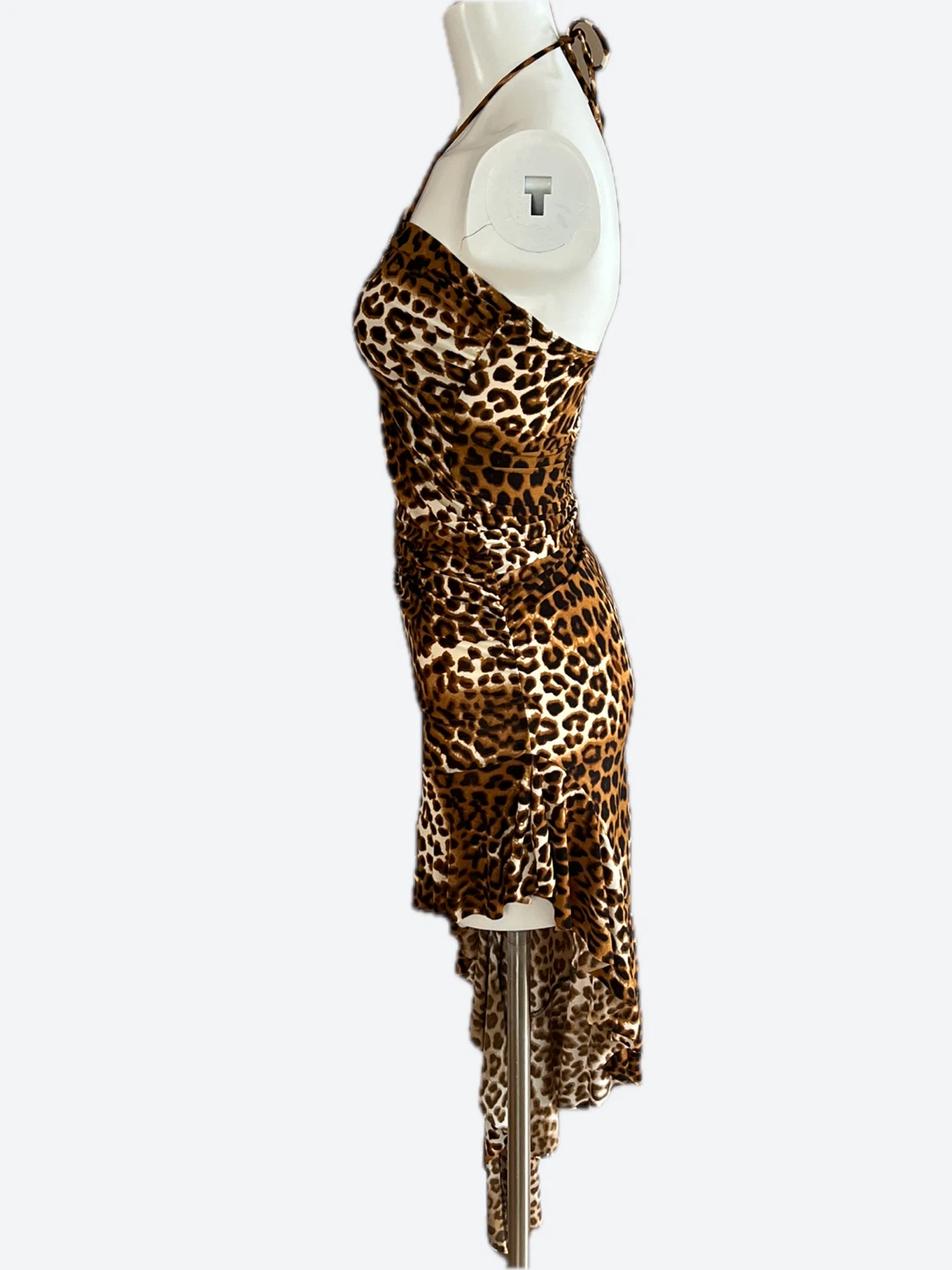 Amiclubwear Leopard Print Halter Dress - photo 2