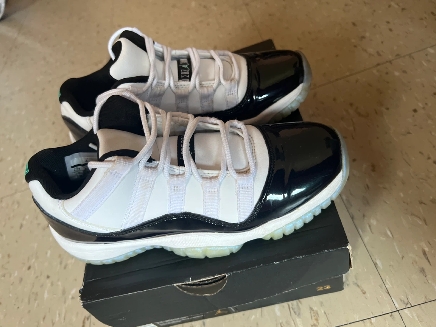 Air Jordan 11 Retro Low BG "Black Emerald" - Youth Size 4Y - photo 3