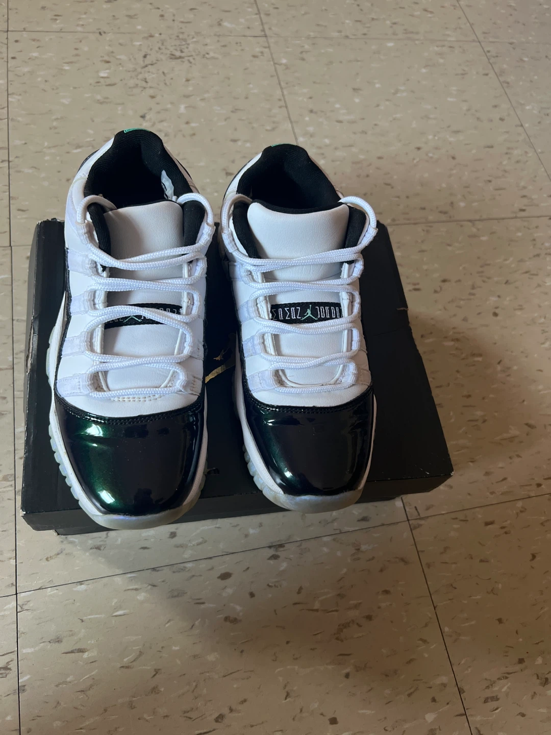 Air Jordan 11 Retro Low BG "Black Emerald" - Youth Size 4Y