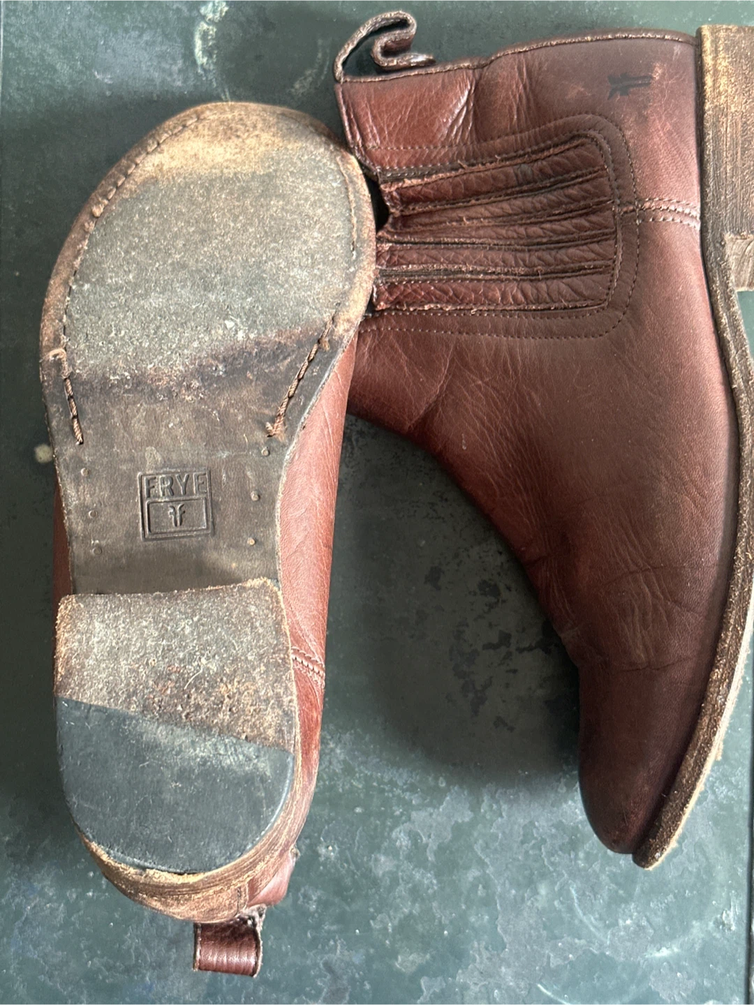 FRYE Brown Leather Chelsea Boots - Size 8 - photo 2