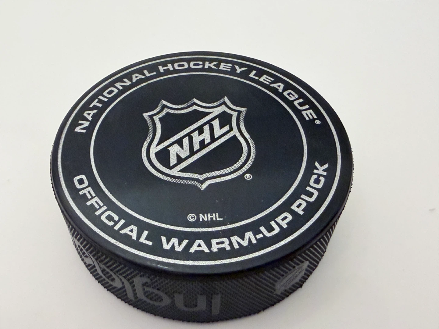 Hurricanes Canucks Ehlers Garland Official Warm-Up Puck Mar 4 - photo 3