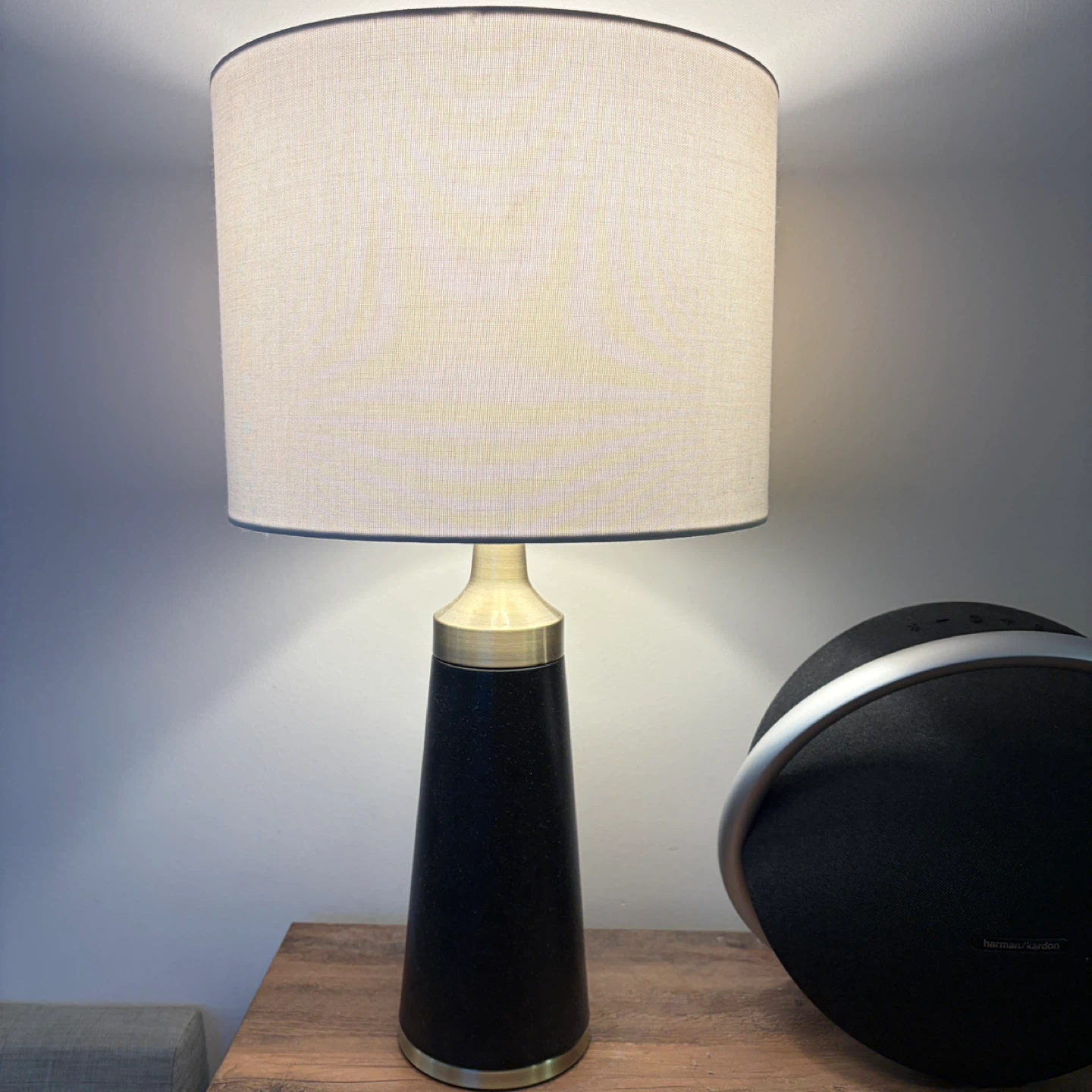 Black and Brass Table Lamp