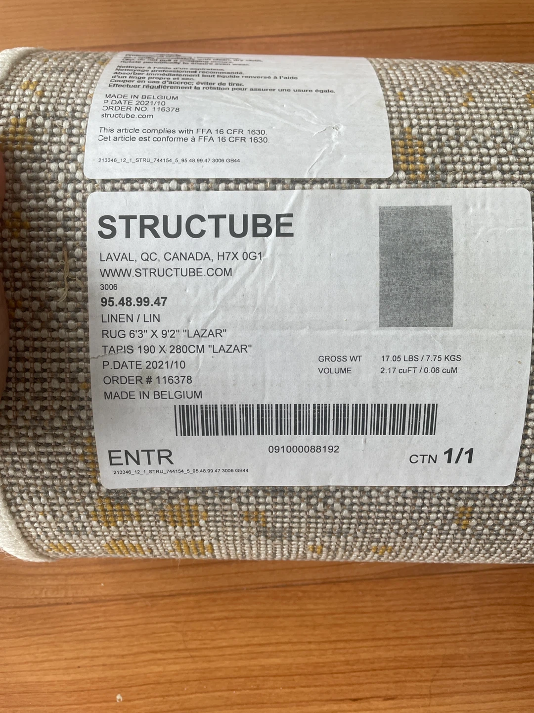 Structube Lazar Area Rug - 6'3" x 9'2" - photo 3