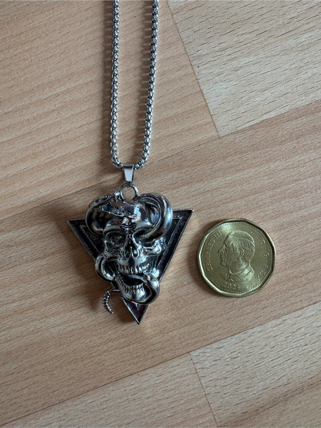 Stainless Steel Skull Python Necklace $15 firm - photo 5
