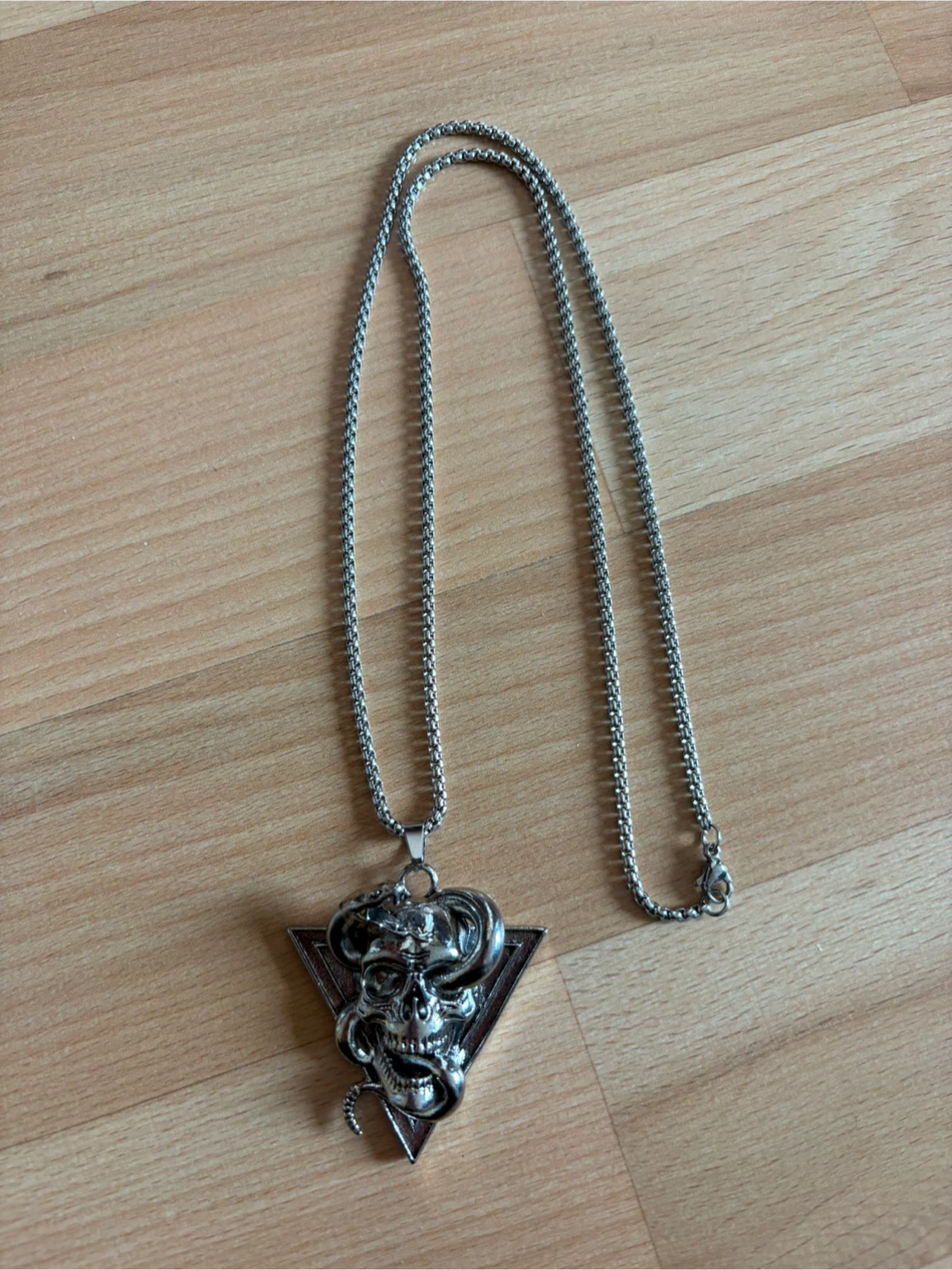 Stainless Steel Skull Python Necklace $15 firm - photo 4