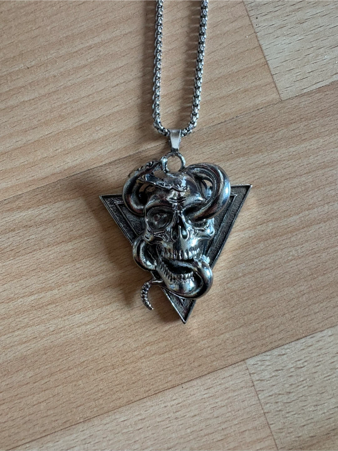 Stainless Steel Skull Python Necklace $15 firm