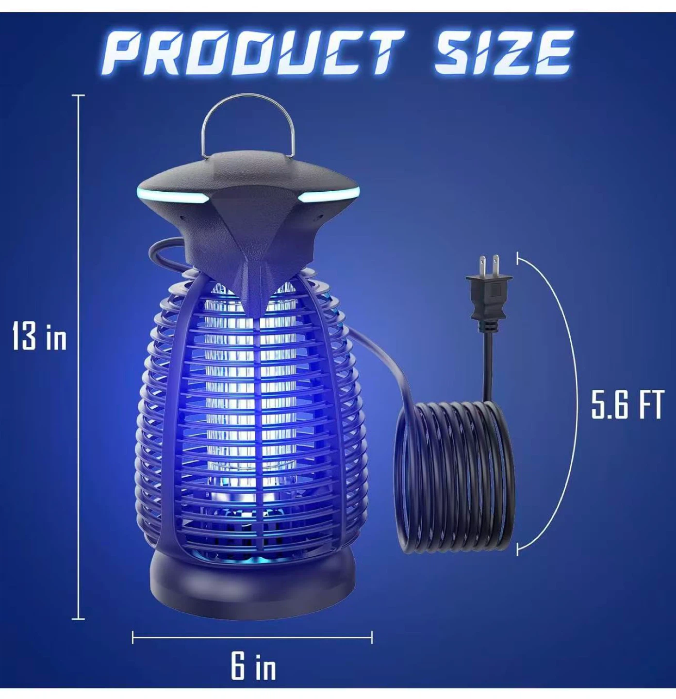 Blue LED Insect Killer Lamp - 360 Trapping Mosquitos - photo 2