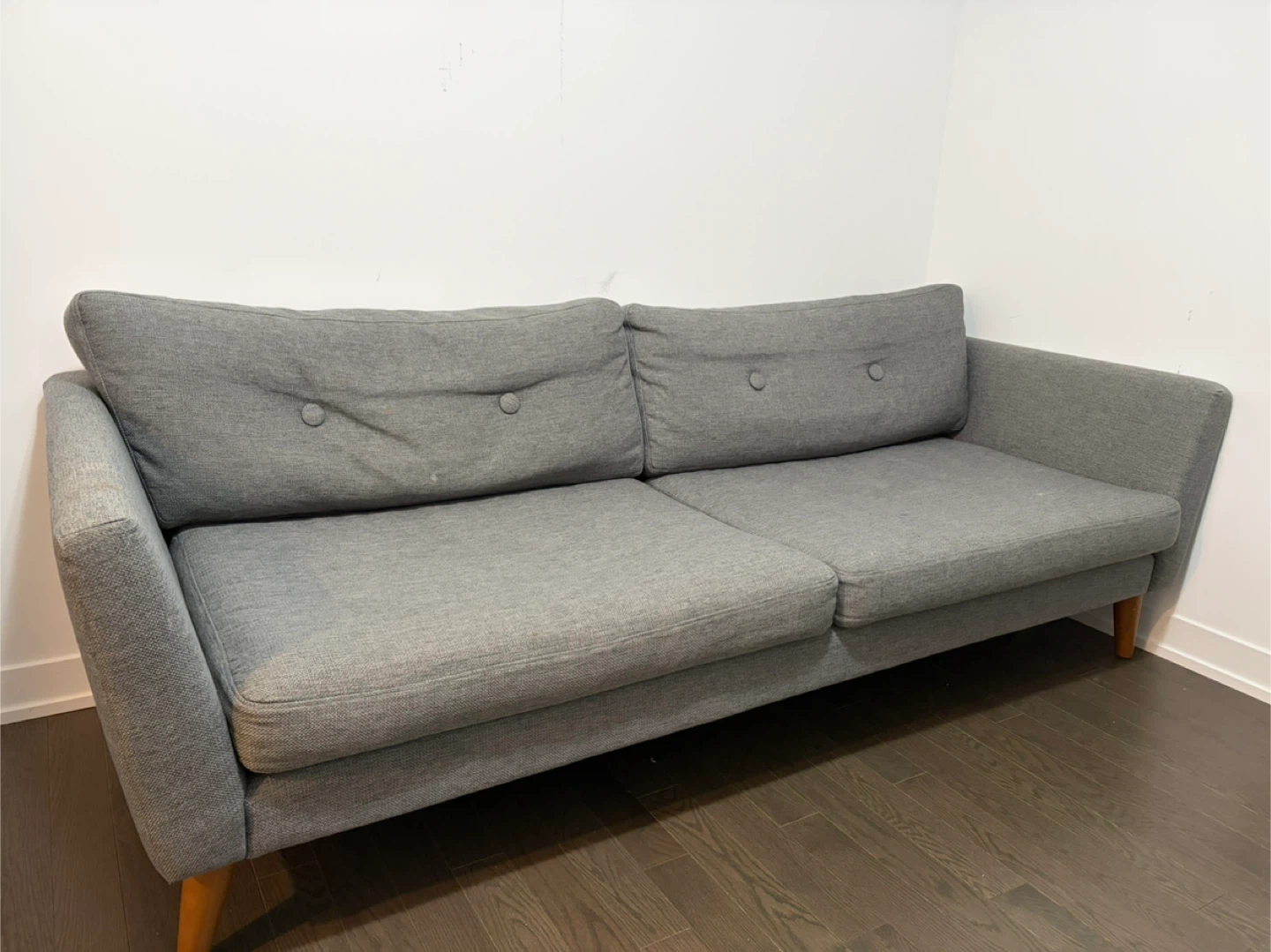 74” Grey Fabric Sofa from Article - photo 2