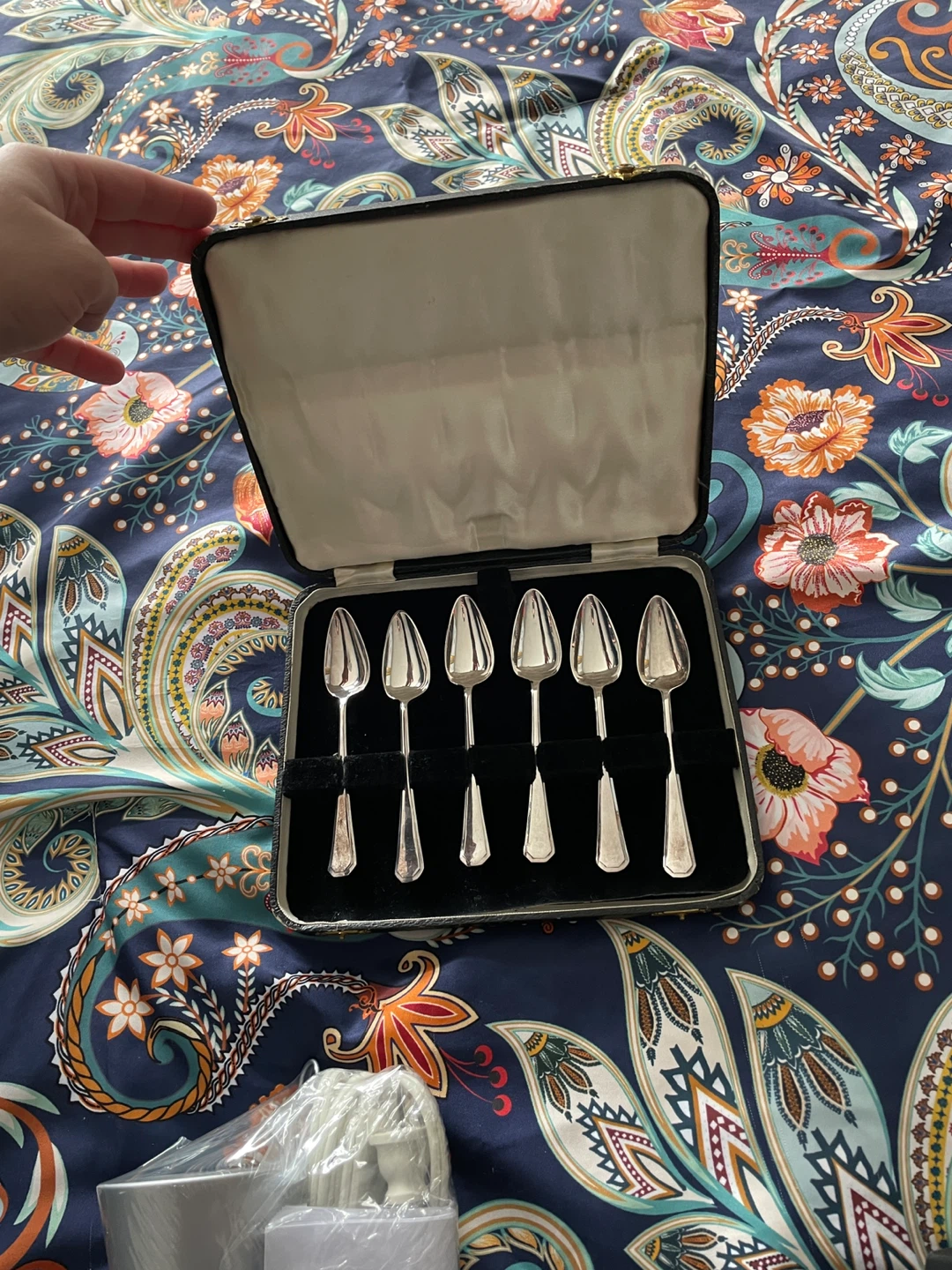 Set of 6 Silver Plated Teaspoons in Presentation Case