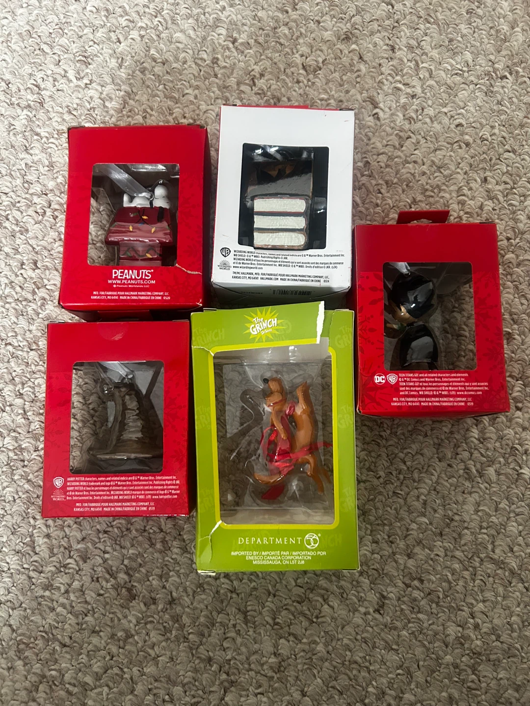 New Hallmark Christmas Ornaments Harry Potter Grinch - photo 2