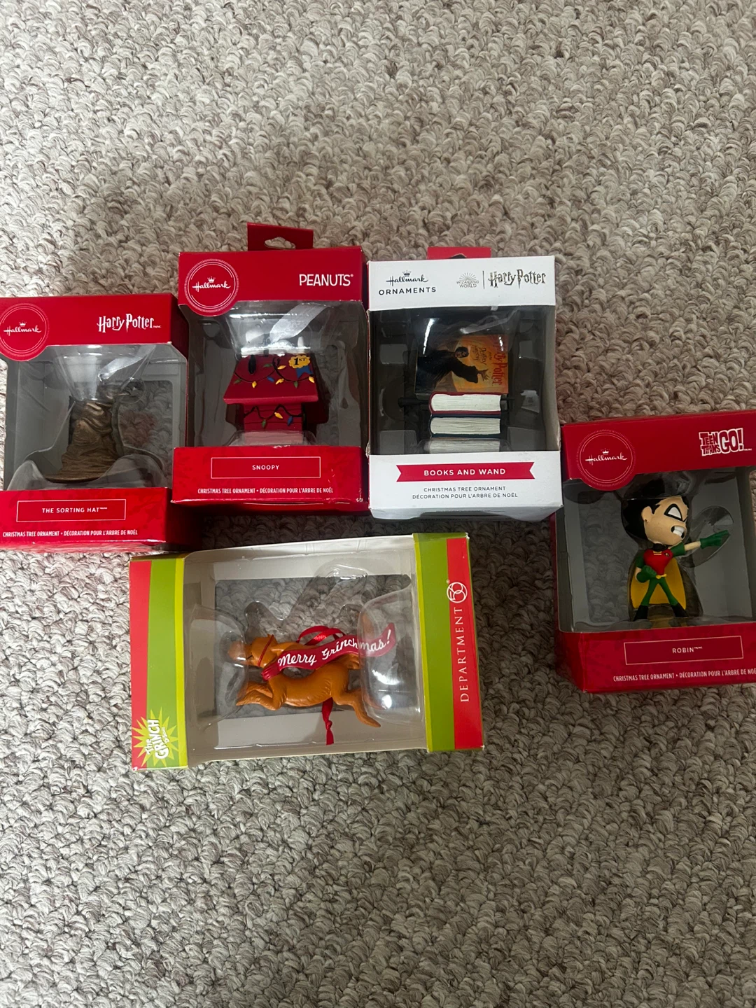 New Hallmark Christmas Ornaments Harry Potter Grinch
