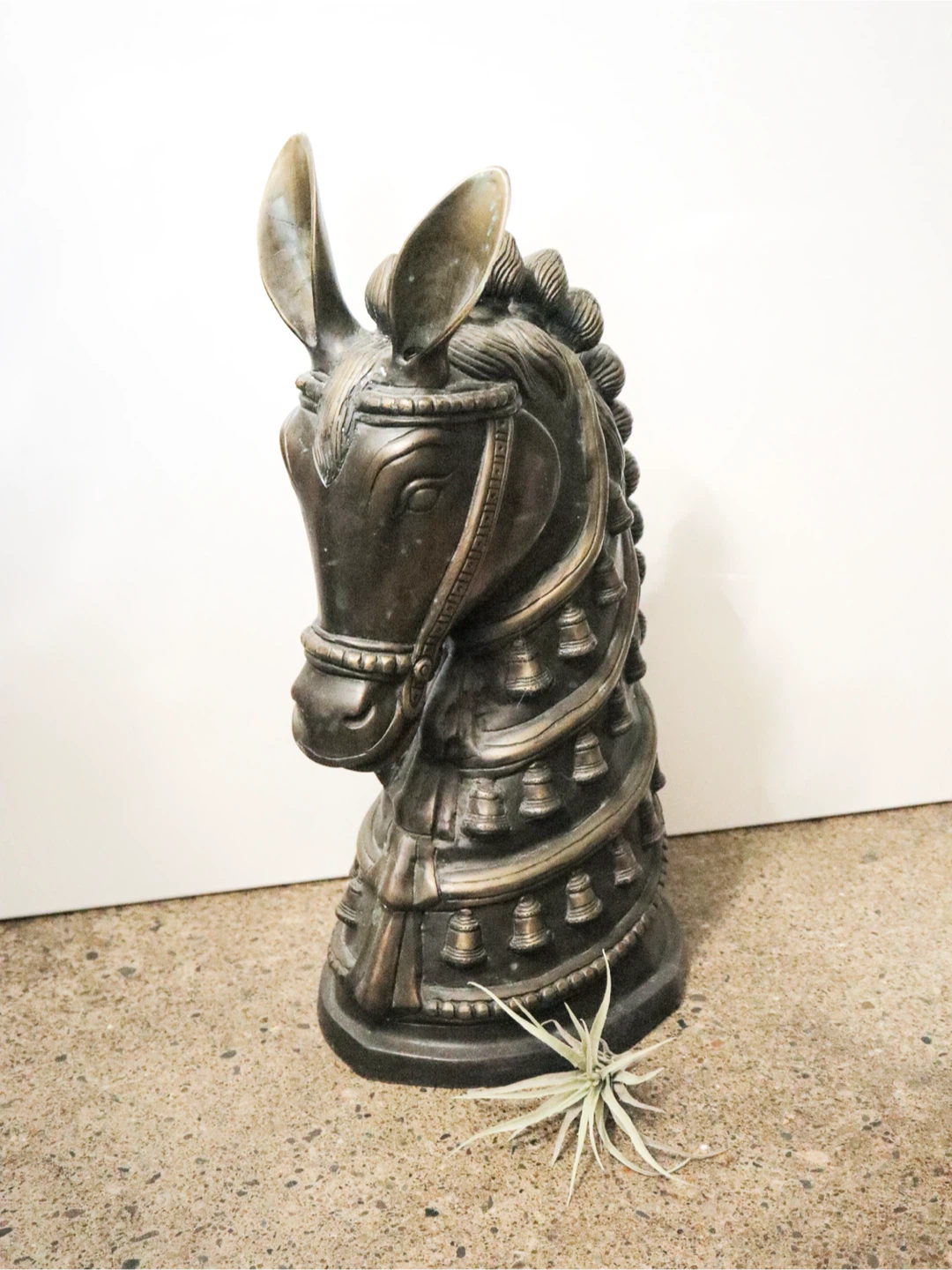 Brass horse head
