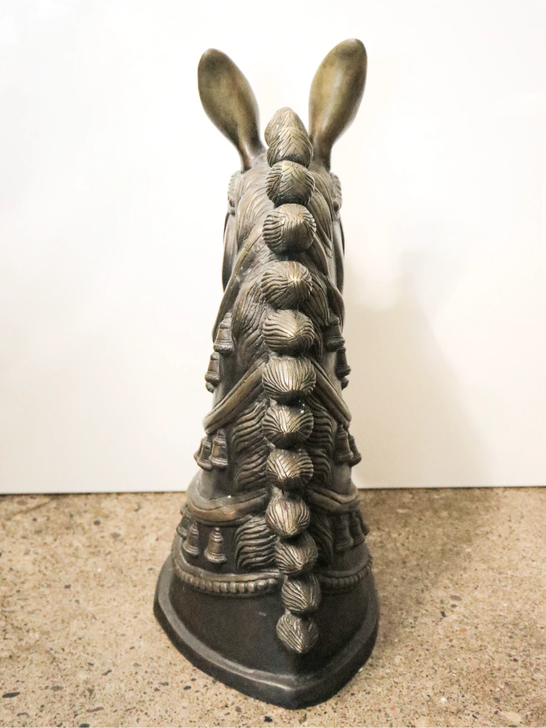 Brass horse head - photo 3