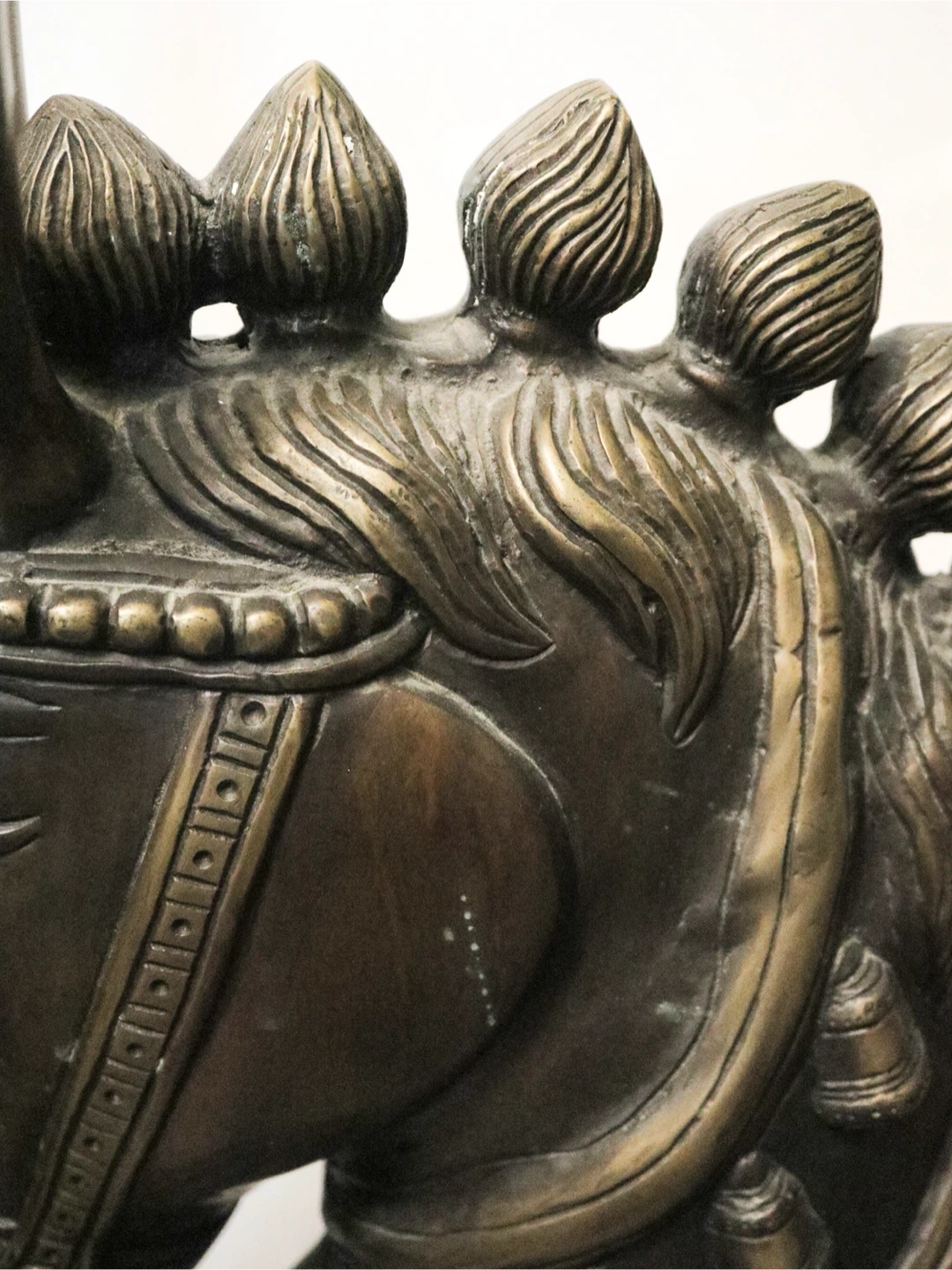 Brass horse head - photo 5