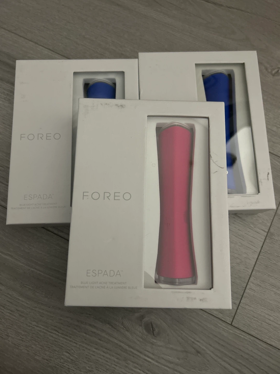 FOREO Espada Blue Light Acne Treatment Device (Pink & Blue)