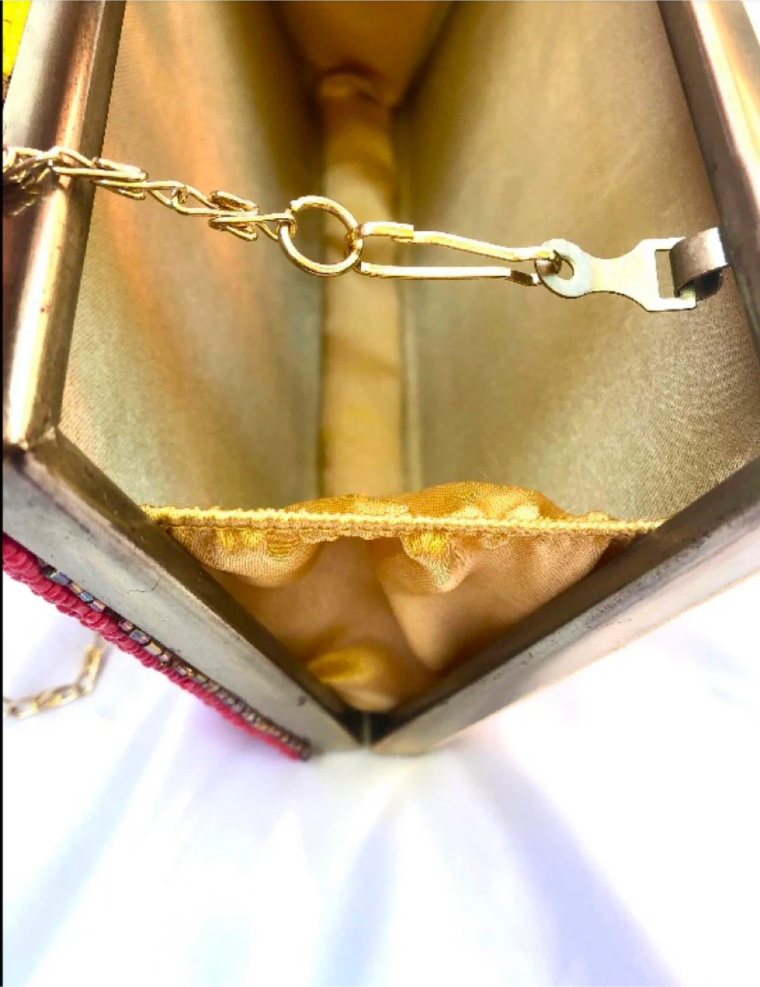 Beaded Clutch Purse with Chain Strap - photo 5